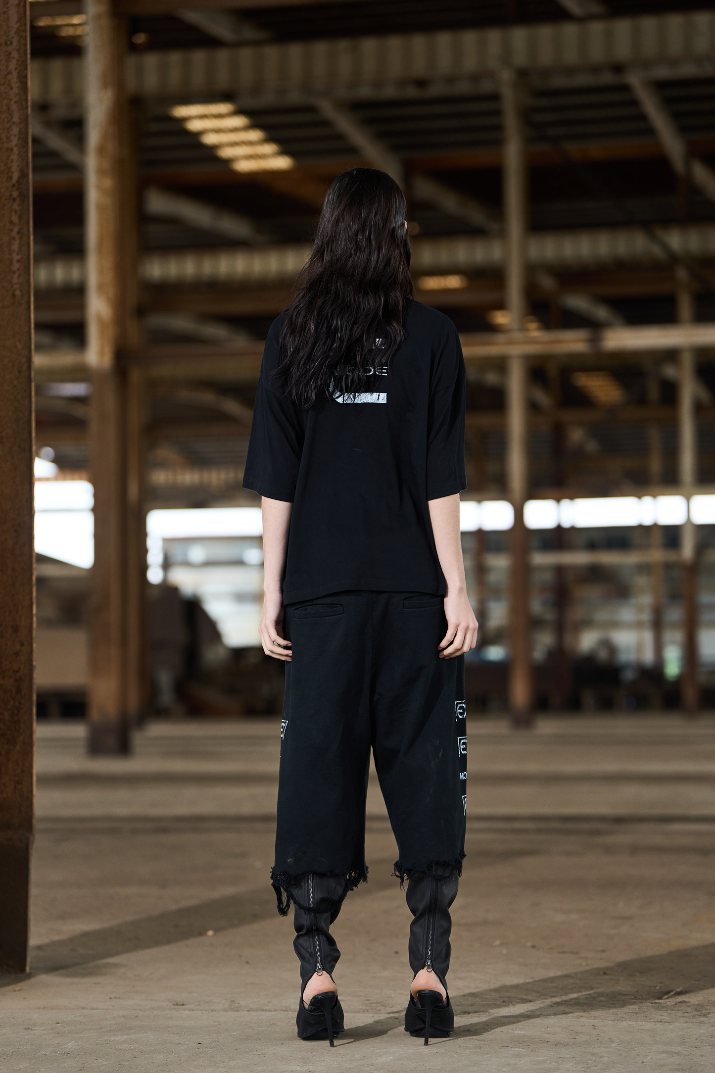 EXITMODE BLINDNOPLAN 24SS Washed printed shorts