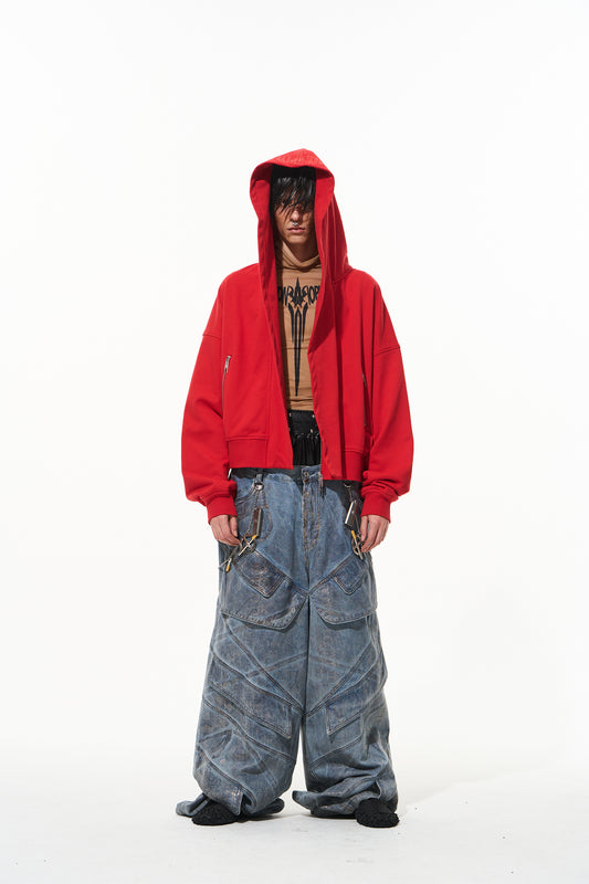 Blindnoplan BLINDNOPLAN 24AW High-end series Wizard hoodie zipper hooded cardigan jacket