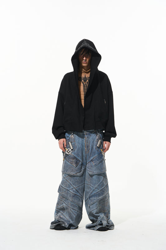 Blindnoplan BLINDNOPLAN 24AW High-end series Wizard hoodie zipper hooded cardigan jacket