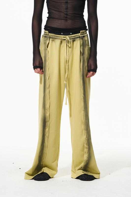 Blindnoplan BLINDNOPLAN 24AW Wash water to do old damage misplaced patchwork sweatpants