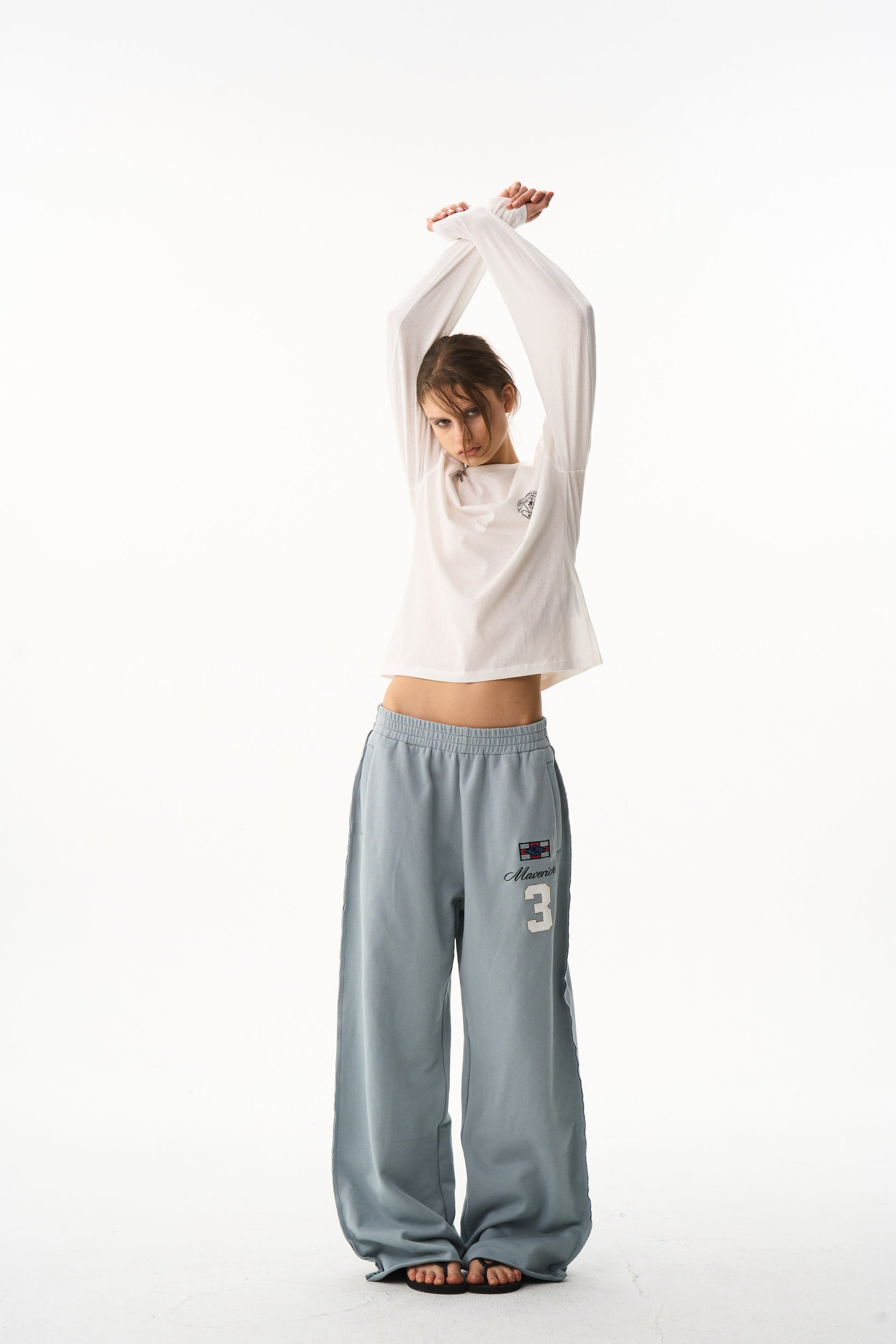 BLIND NO PLAN EXITMODE 26SS Unisex Colorful Embroidered Sweatpants