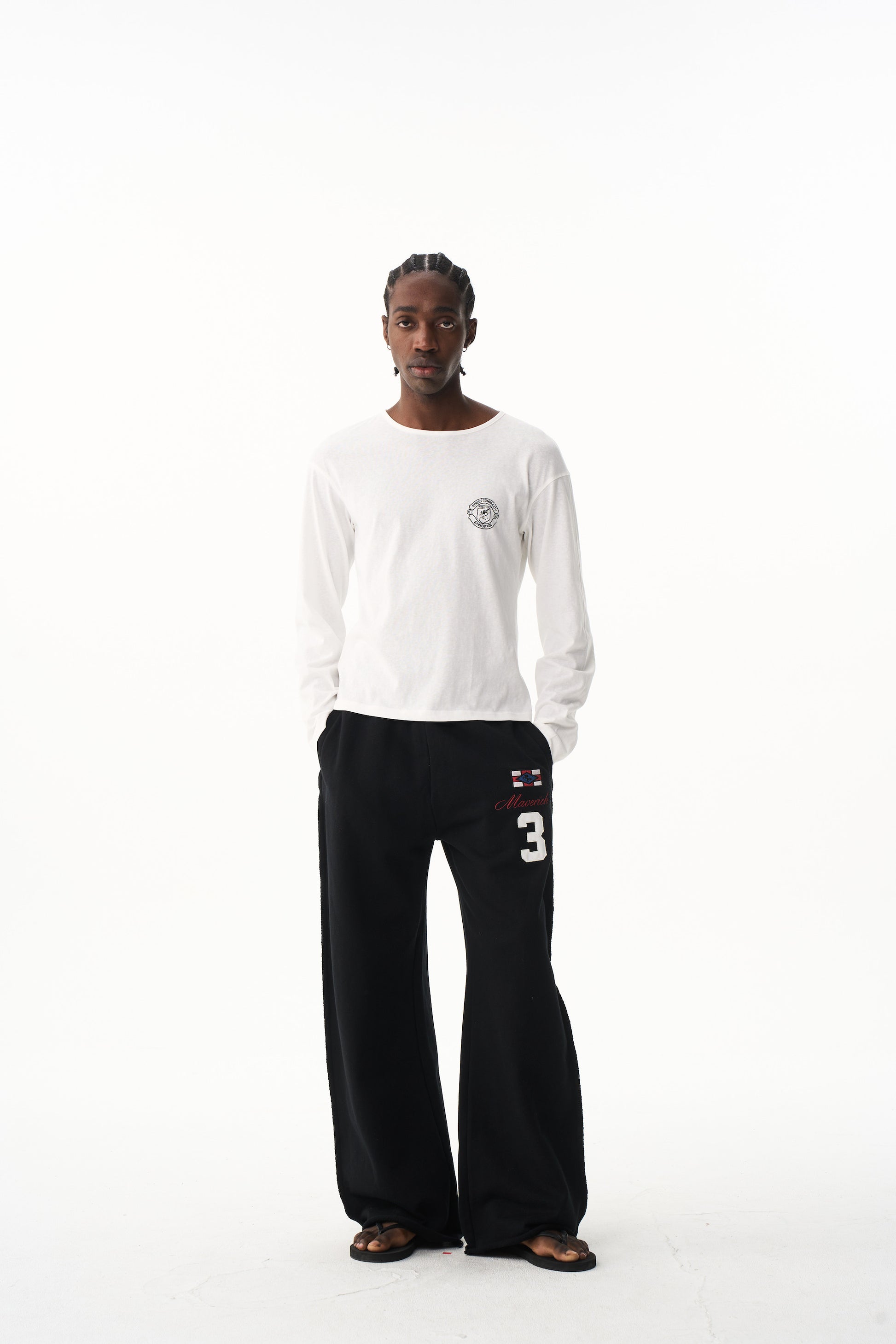 BLIND NO PLAN EXITMODE 26SS Unisex Colorful Embroidered Sweatpants