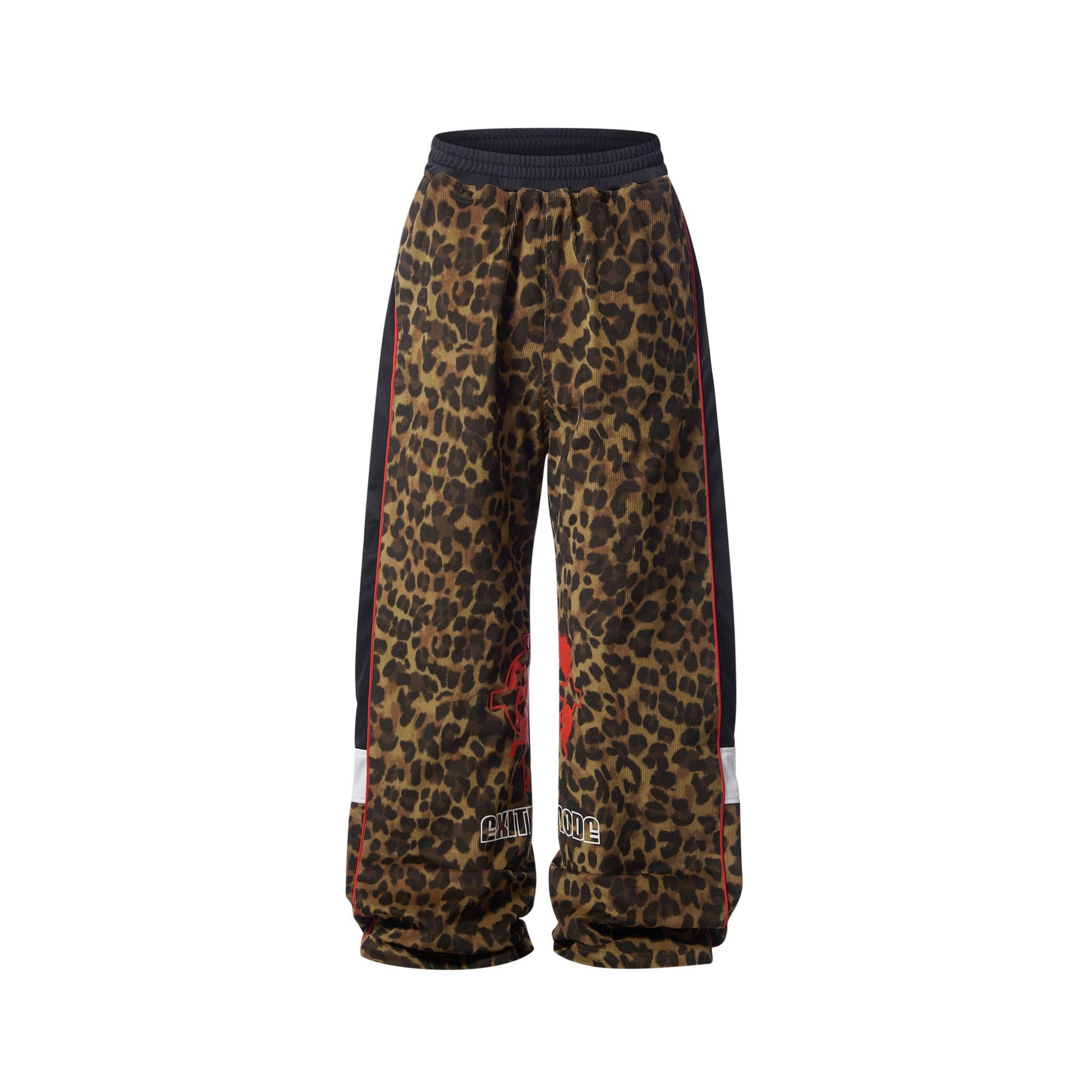 BLIND NO PLAN EXITMODE 26SS Retro Leopard Print Casual Straight Baggy Pants