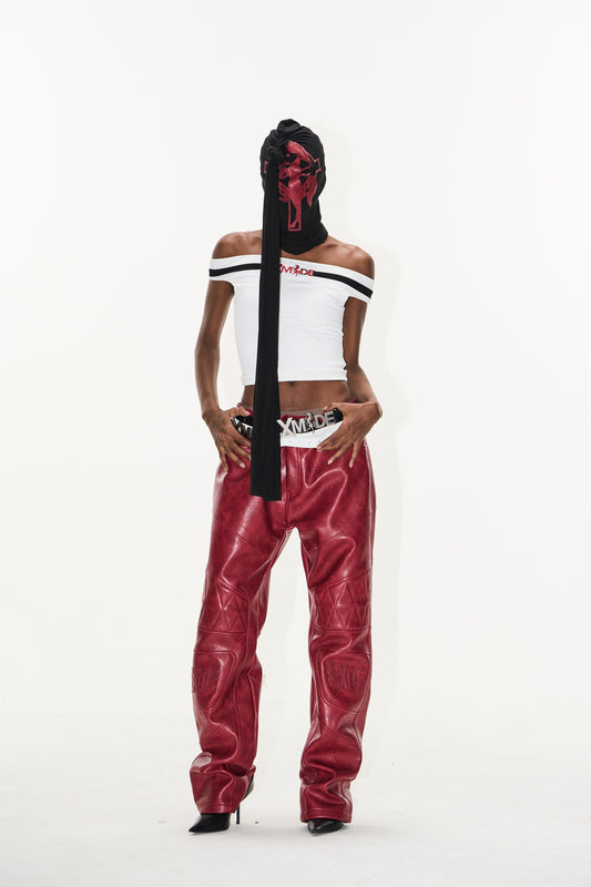 EXITMODE BY BLINDNOPLAN 25SS Cross horse leather pants