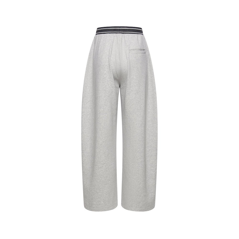 BLIND NO PLAN EXITMODE BY BLINDNOPLAN 25AW Colorblock Ribbed Curved Sports Pants – Wide Leg