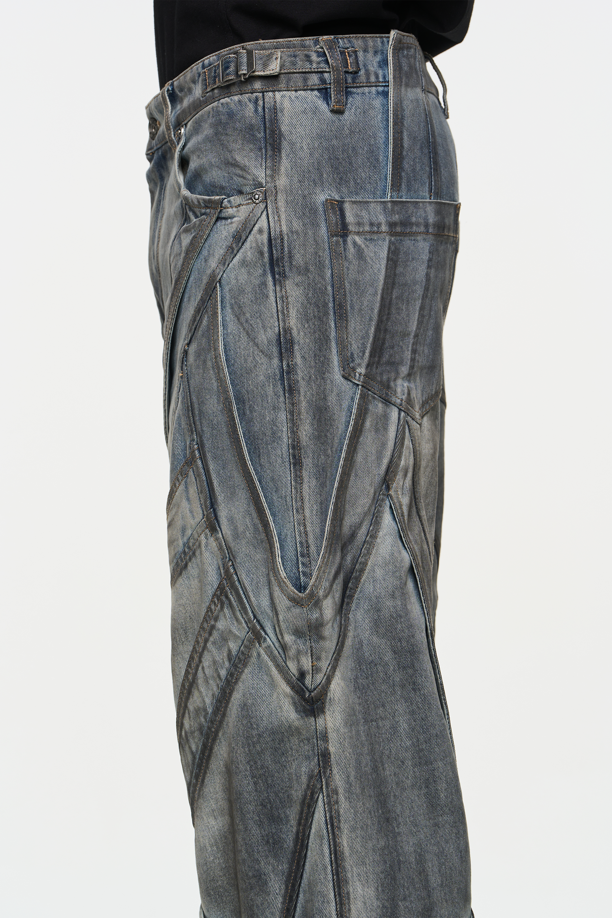 BLINDNOPLAN 24SS Fly fry split wash to make old jeans – BLIND NO PLAN BLINDNOPLAN 24SS Fly fry split wash to make old jeans – BLIND NO PLAN