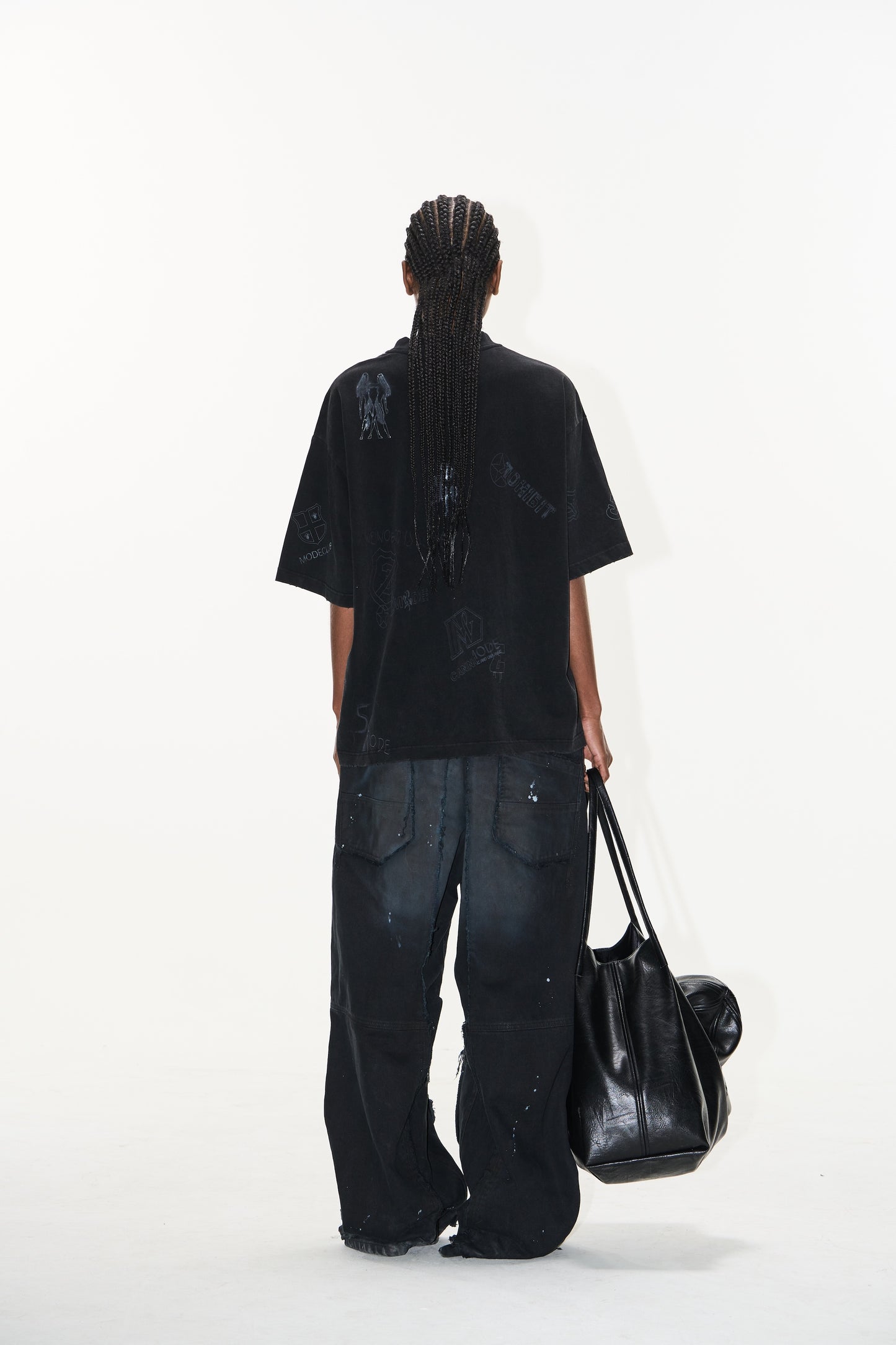 EXITMODE BY BLINDNOPLAN 25SS Make old graffiti T-shirts