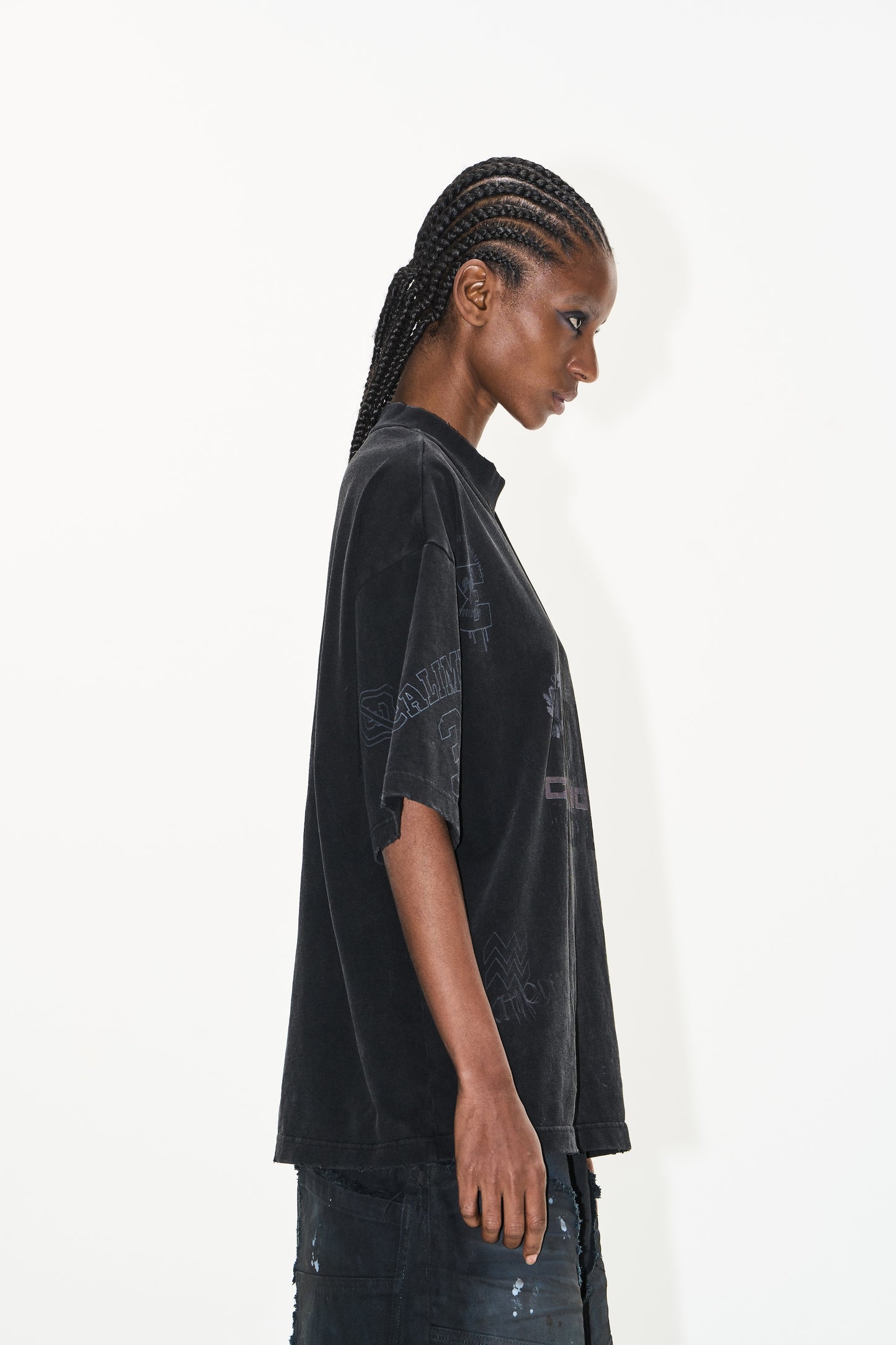 EXITMODE BY BLINDNOPLAN 25SS Make old graffiti T-shirts