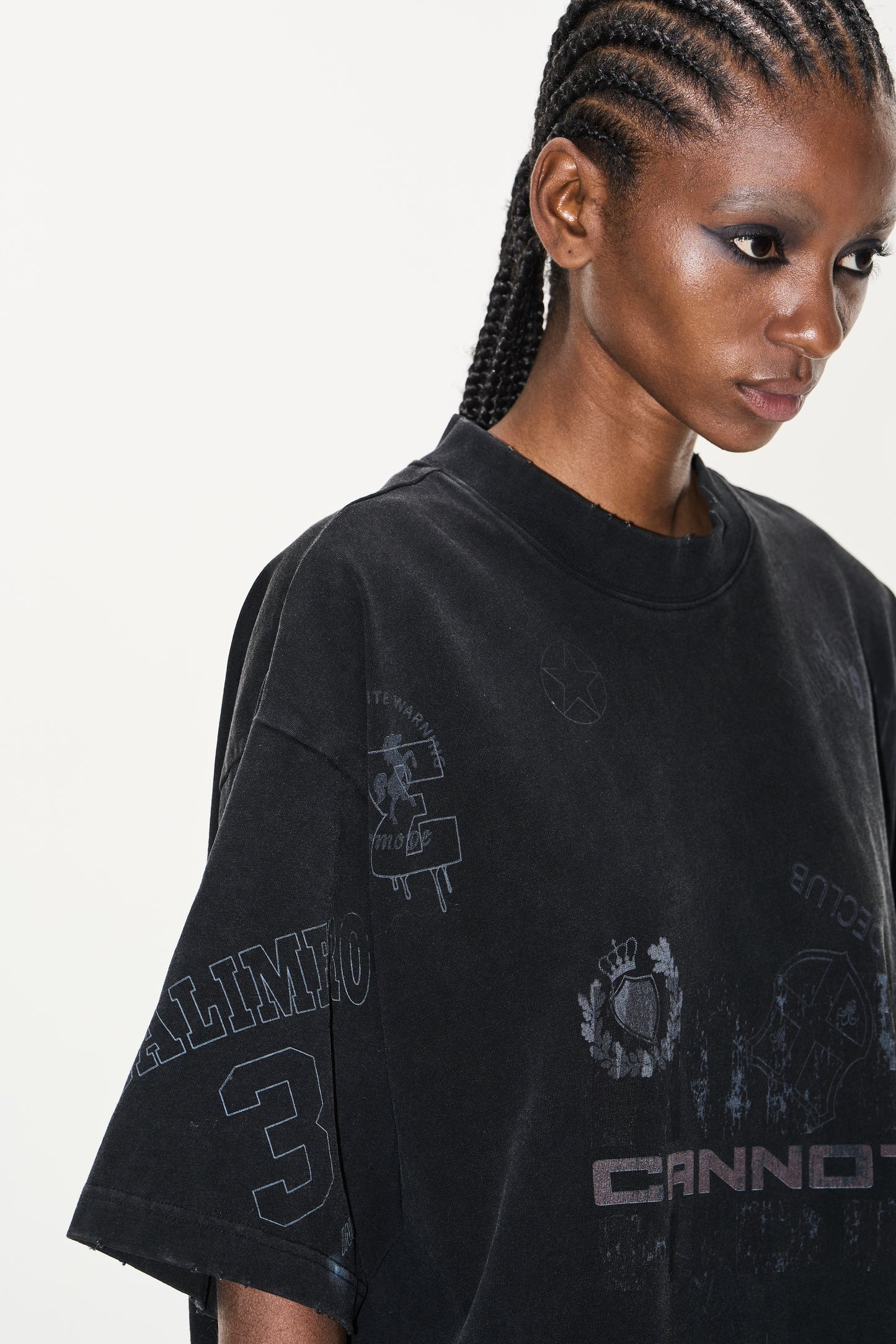 EXITMODE BY BLINDNOPLAN 25SS Make old graffiti T-shirts