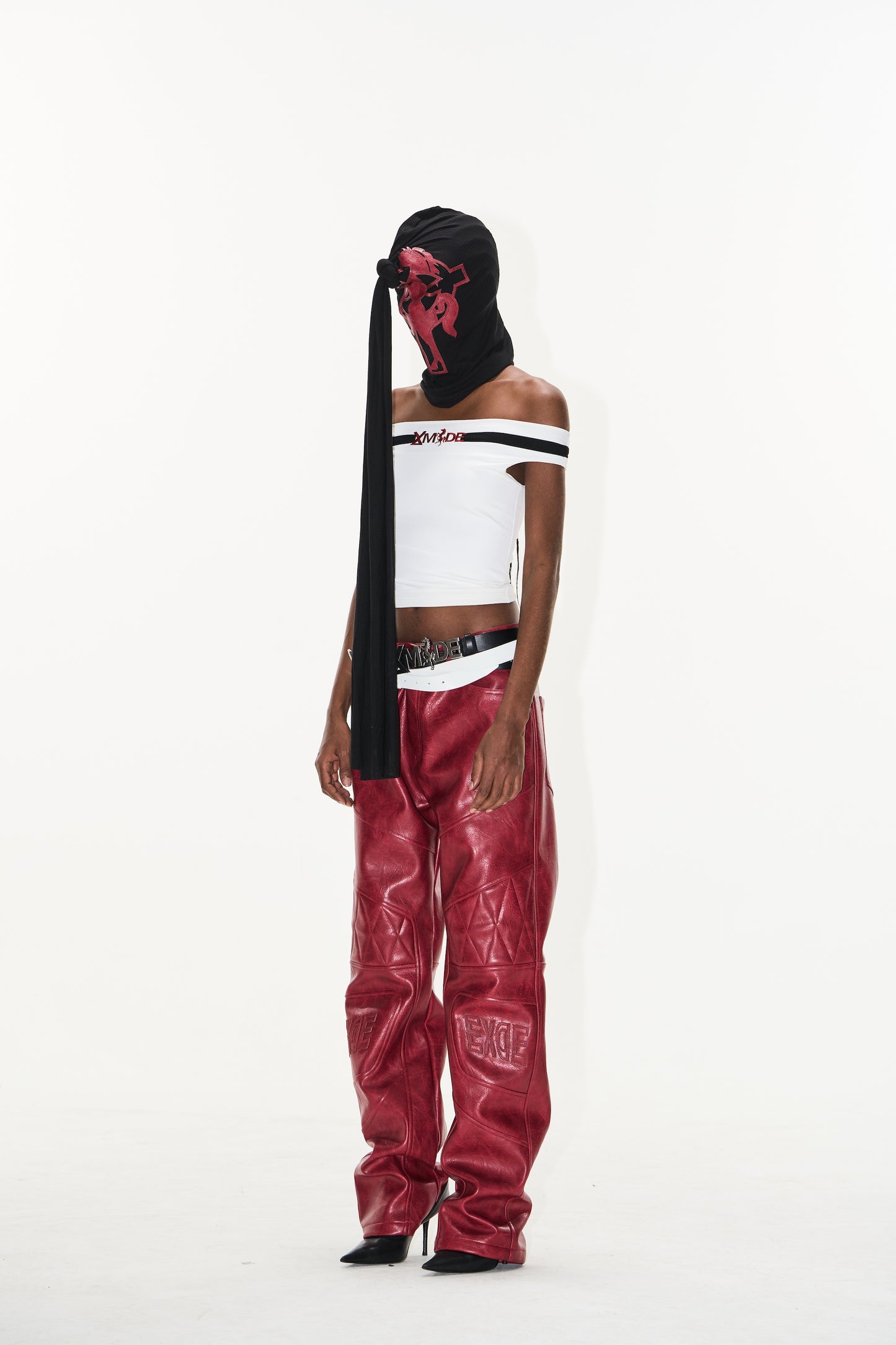 EXITMODE BY BLINDNOPLAN 25SS Cross horse leather pants