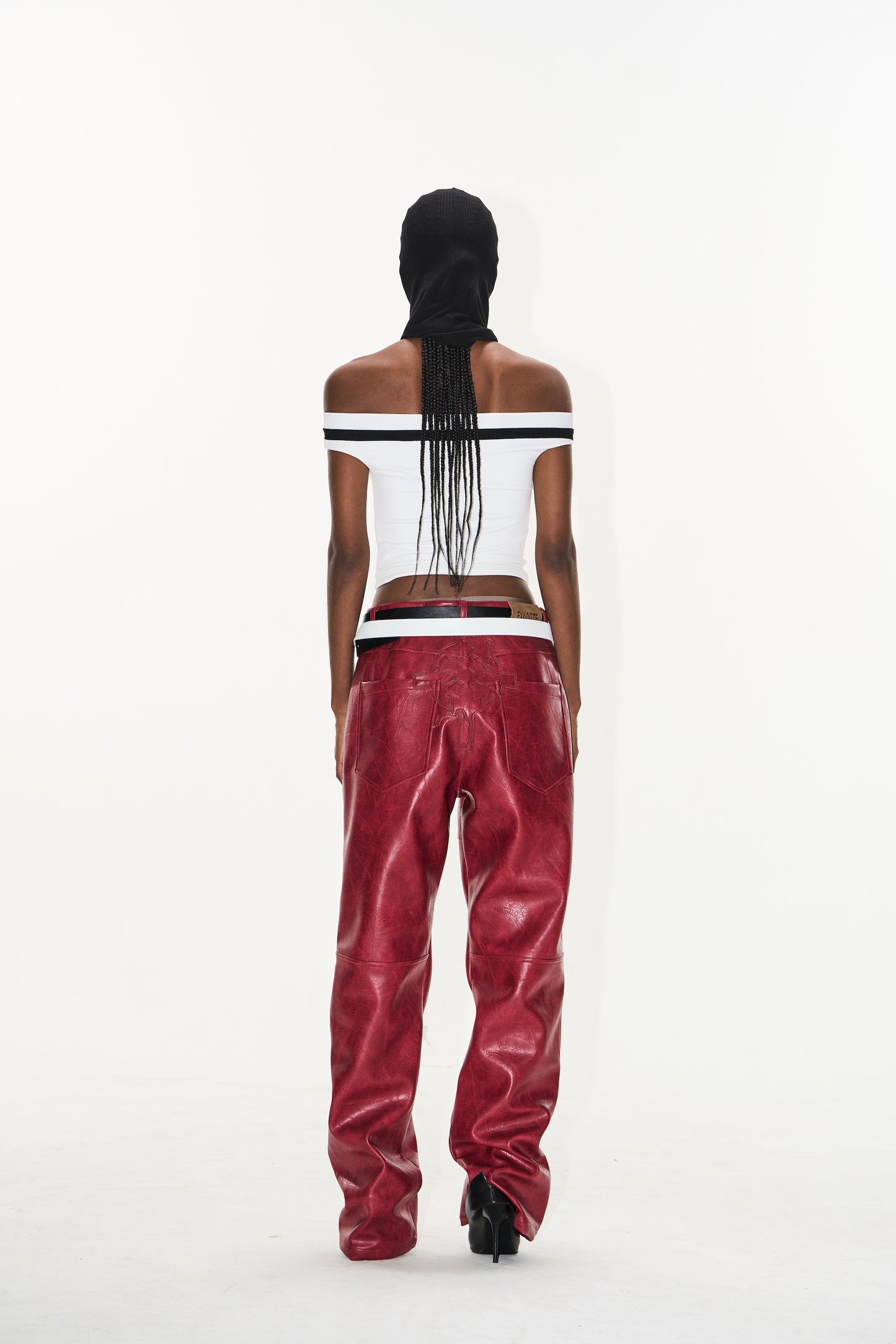 EXITMODE BY BLINDNOPLAN 25SS Cross horse leather pants