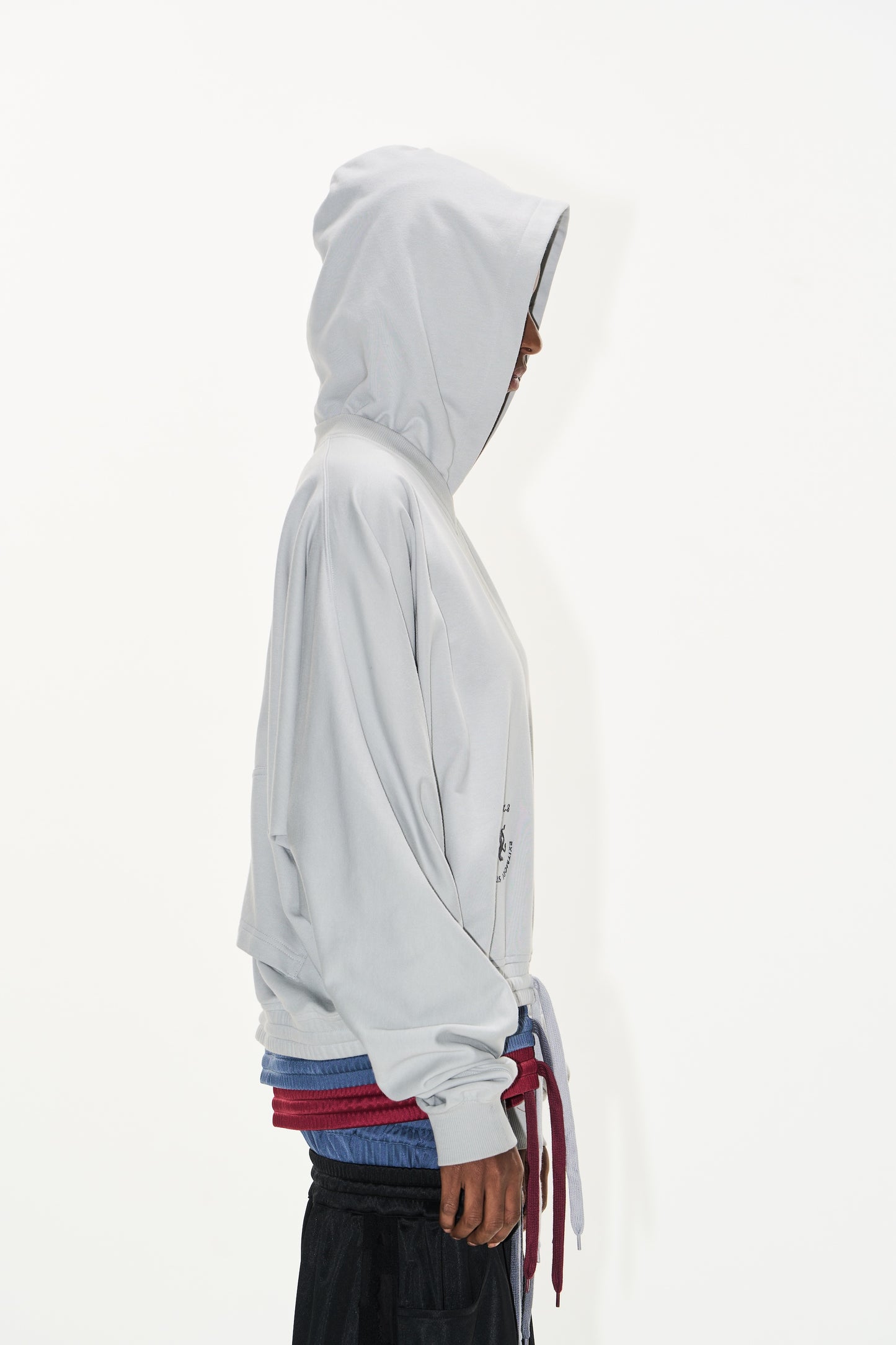 EXITMODE BY BLINDNOPLAN 25SS Multi-layer waist hoodie