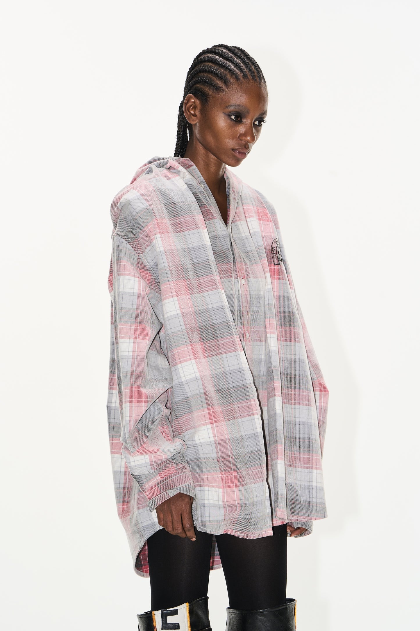 EXITMODE BY BLINDNOPLAN 25SS Washed cross horse Mask hoodie