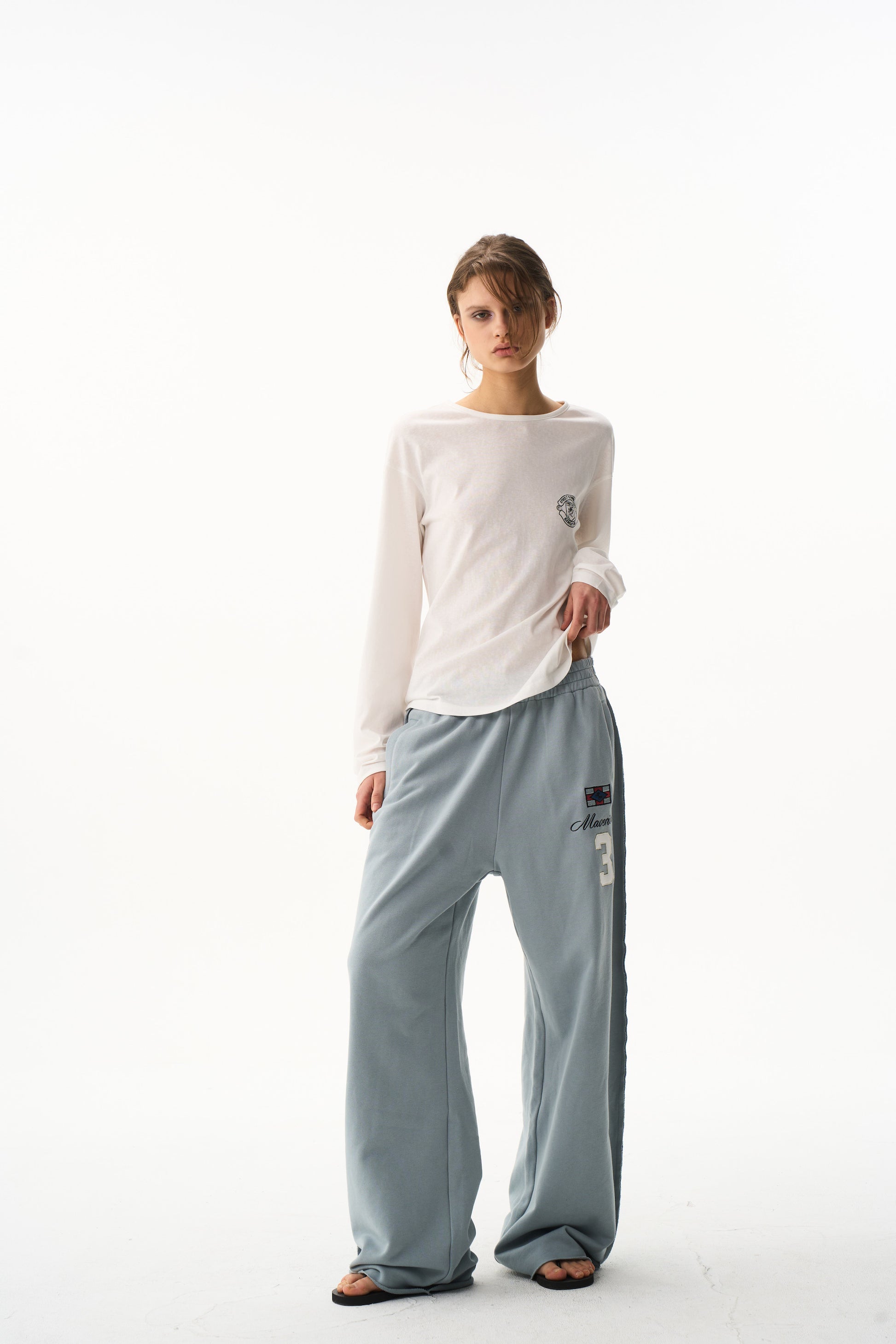 BLIND NO PLAN EXITMODE 26SS Unisex Colorful Embroidered Sweatpants