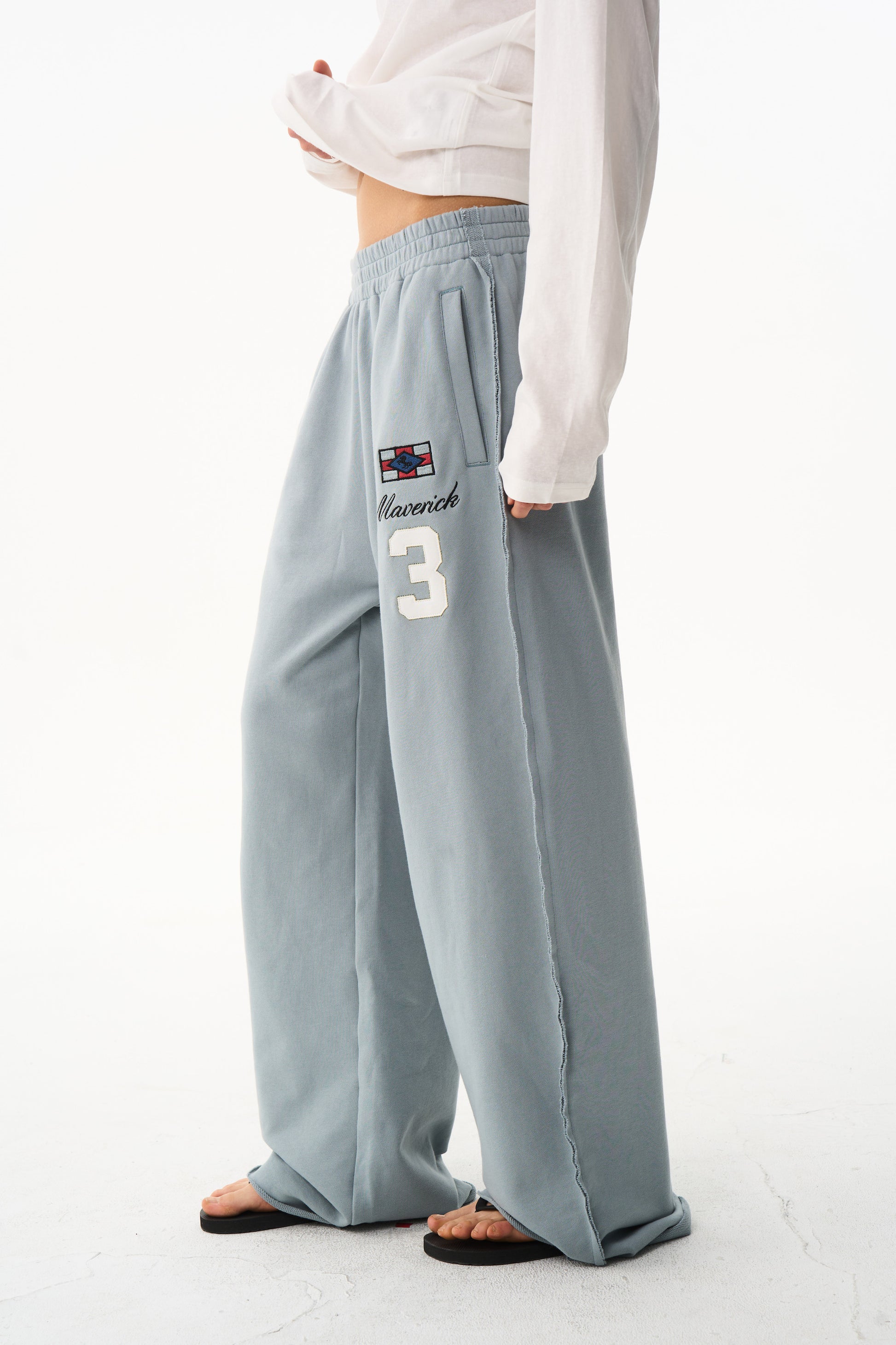 BLIND NO PLAN EXITMODE 26SS Unisex Colorful Embroidered Sweatpants