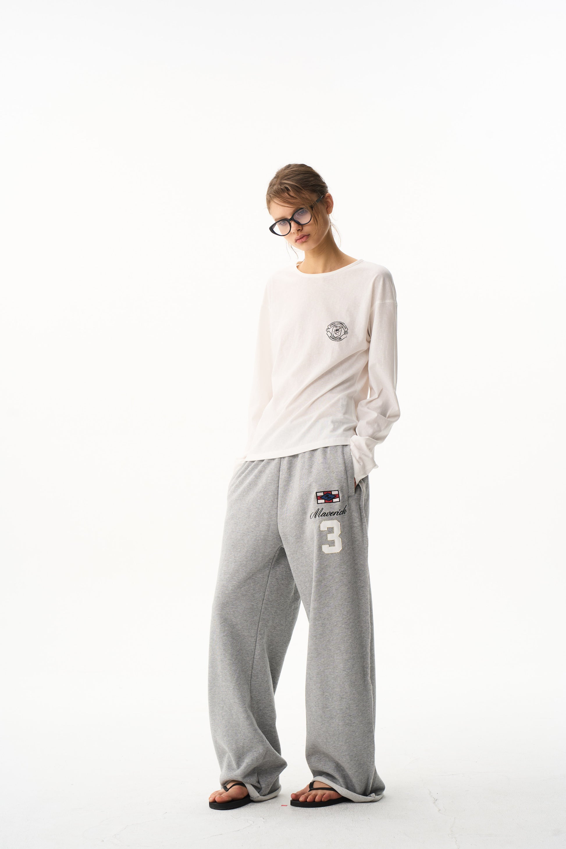 BLIND NO PLAN EXITMODE 26SS Unisex Colorful Embroidered Sweatpants
