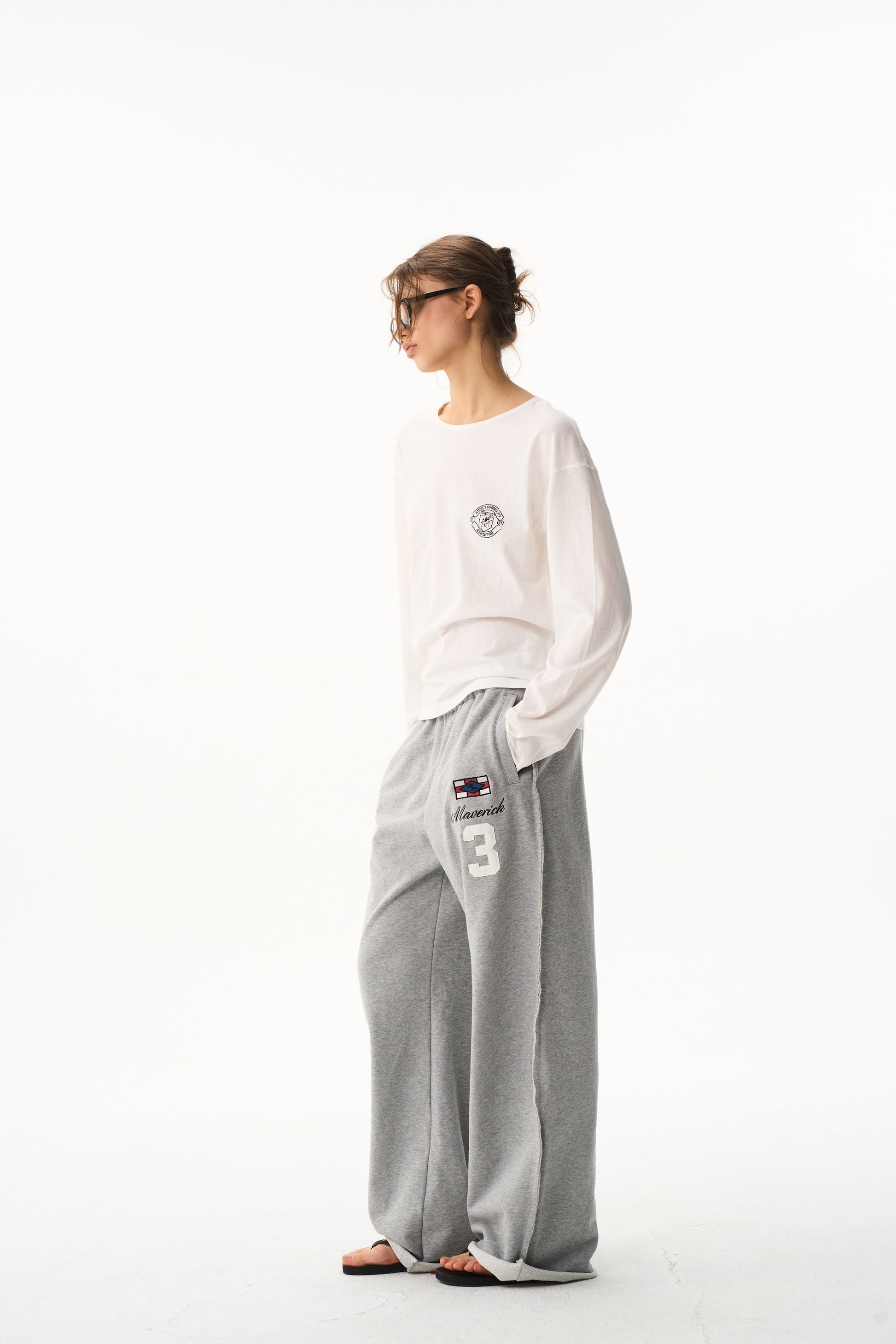 BLIND NO PLAN EXITMODE 26SS Unisex Colorful Embroidered Sweatpants
