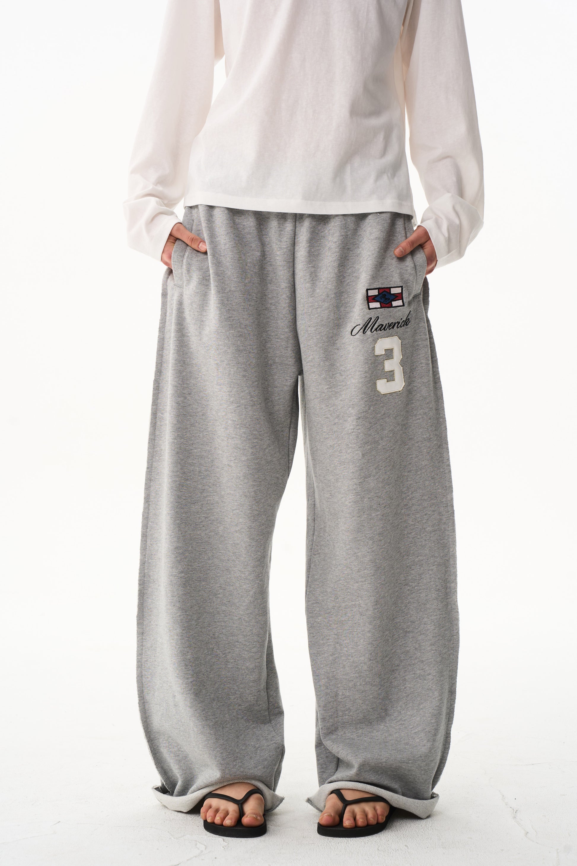 BLIND NO PLAN EXITMODE 26SS Unisex Colorful Embroidered Sweatpants