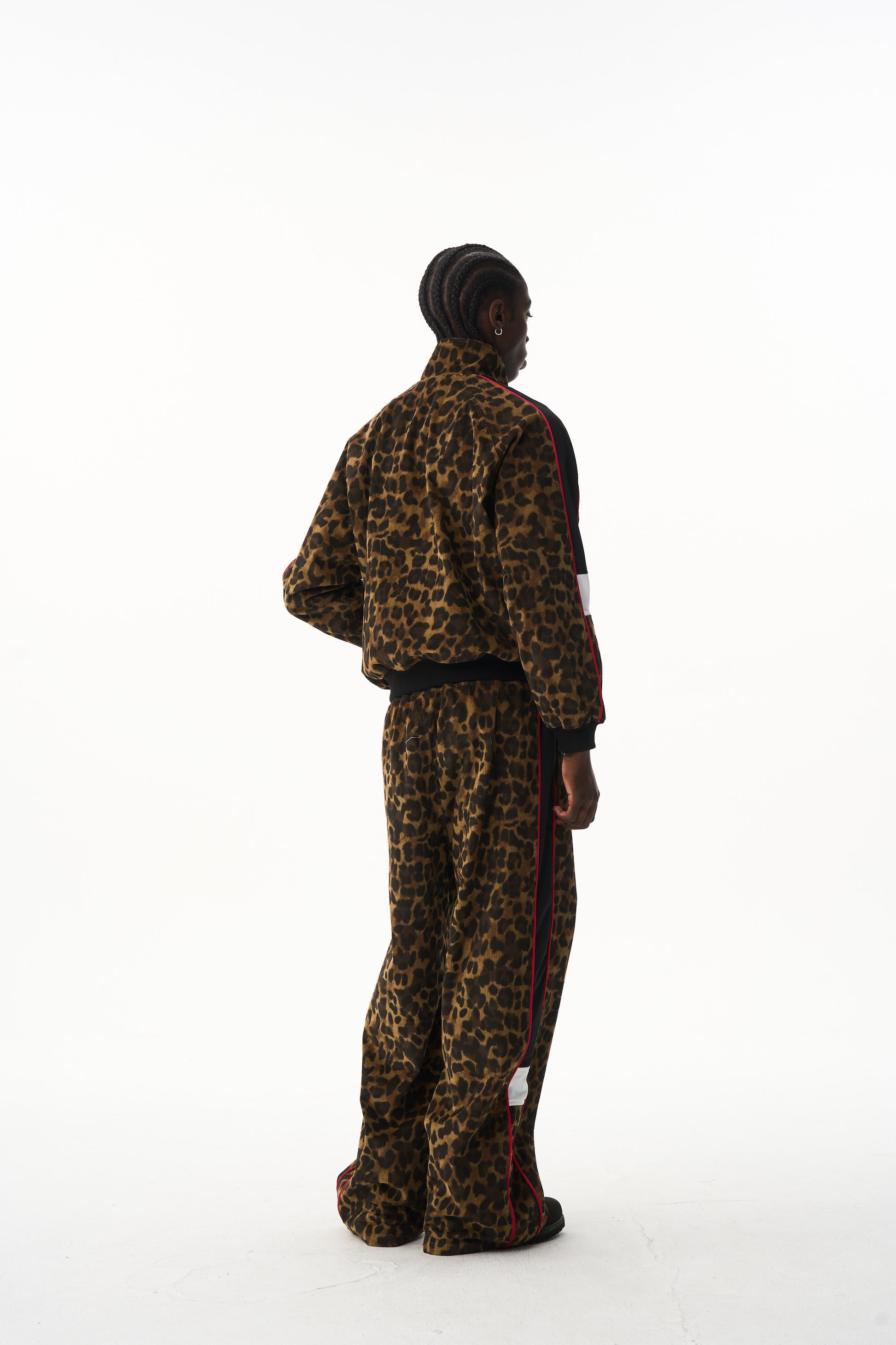 BLIND NO PLAN EXITMODE 26SS Retro American Leopard Print Long Sleeve Jacket