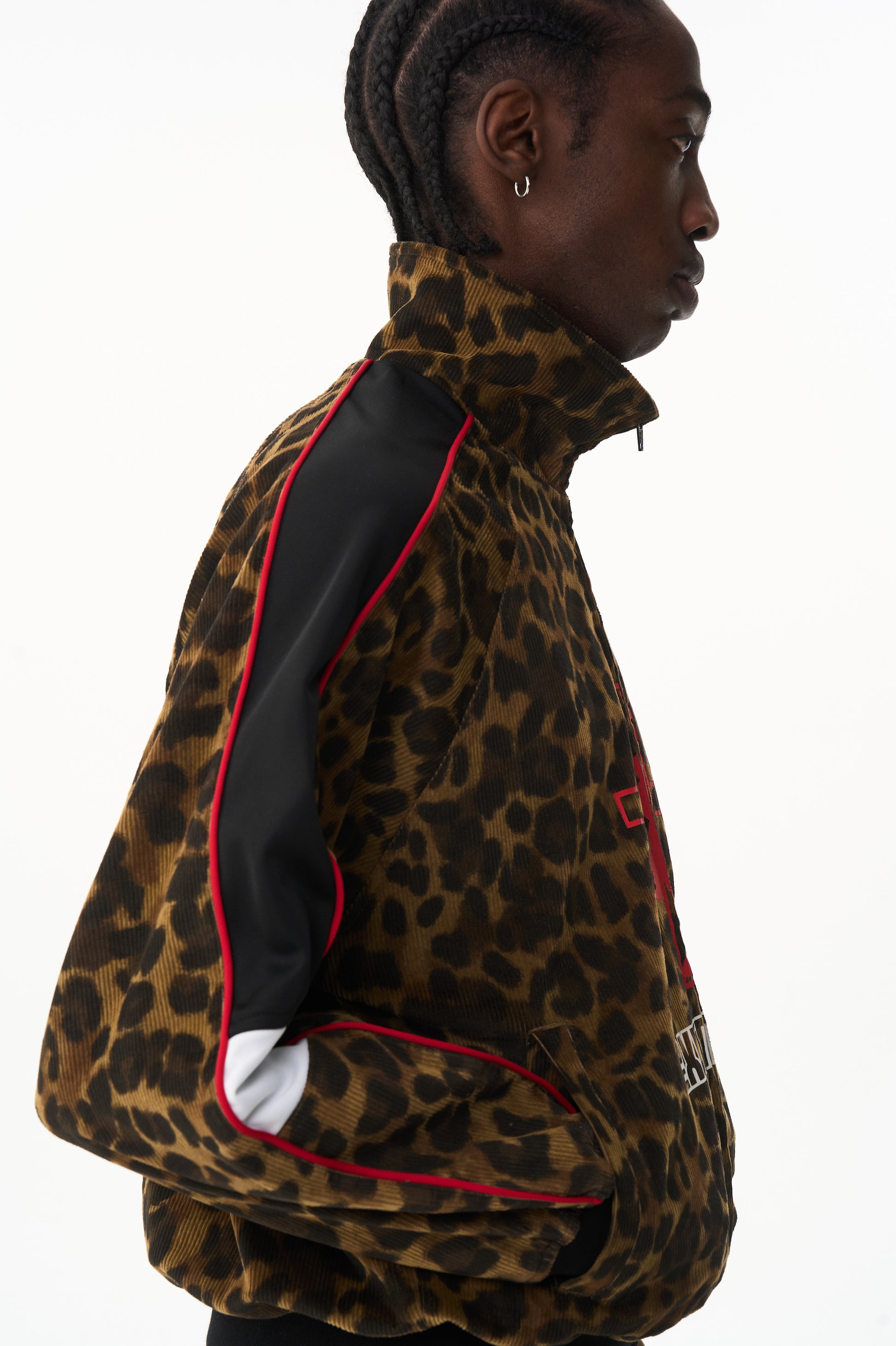 BLIND NO PLAN EXITMODE 26SS Retro American Leopard Print Long Sleeve Jacket