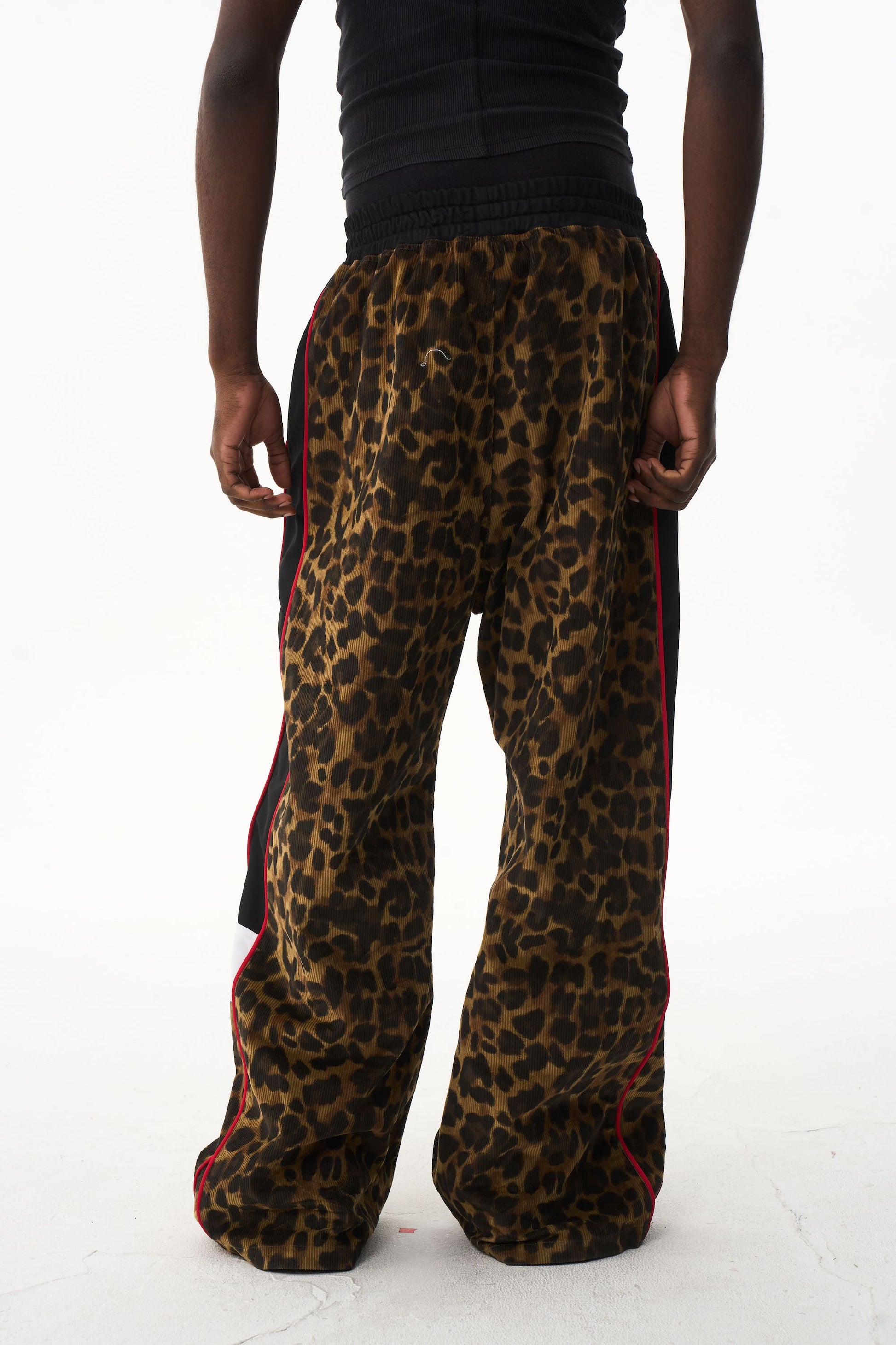 BLIND NO PLAN EXITMODE 26SS Retro Leopard Print Casual Straight Baggy Pants