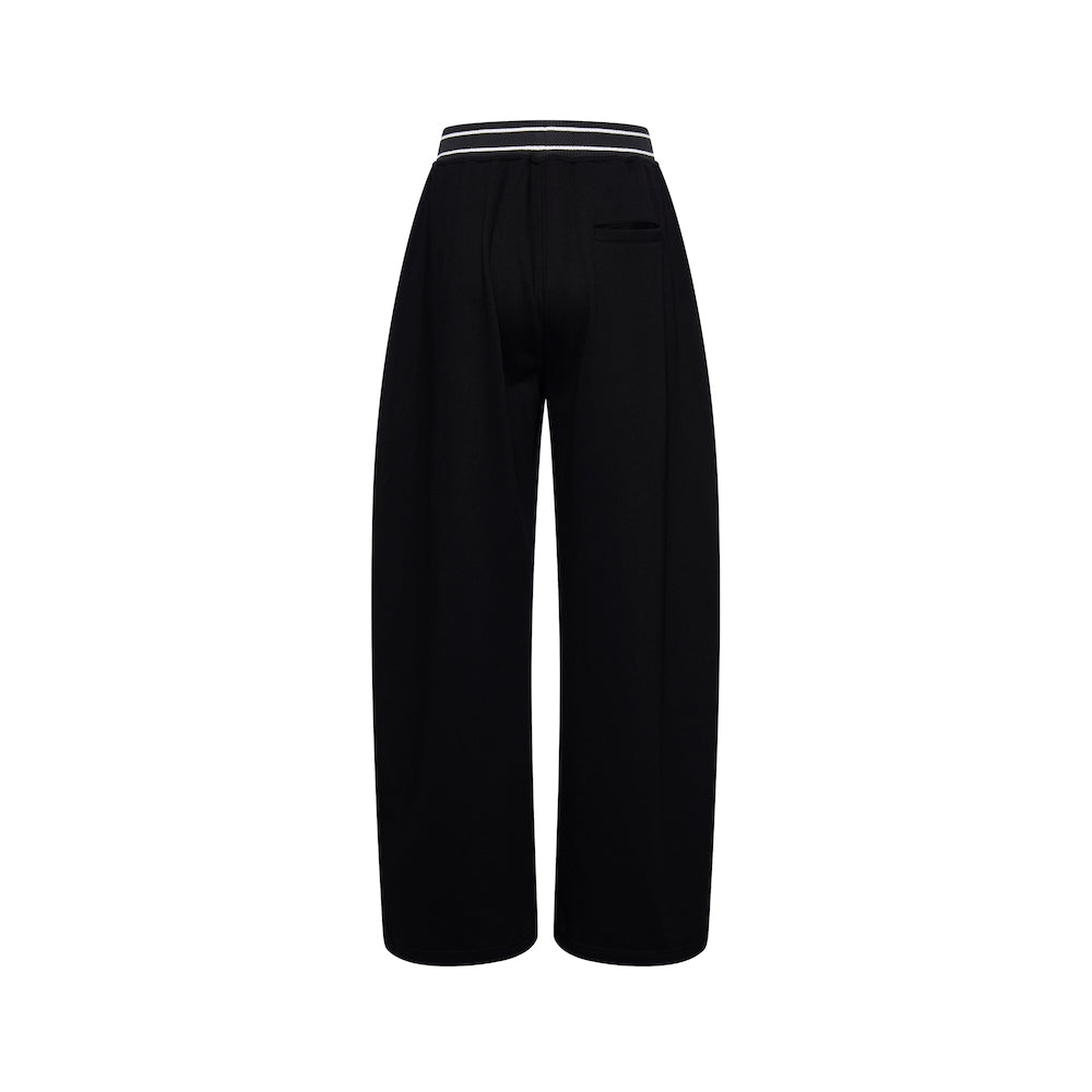 BLIND NO PLAN EXITMODE BY BLINDNOPLAN 25AW Colorblock Ribbed Curved Sports Pants – Wide Leg
