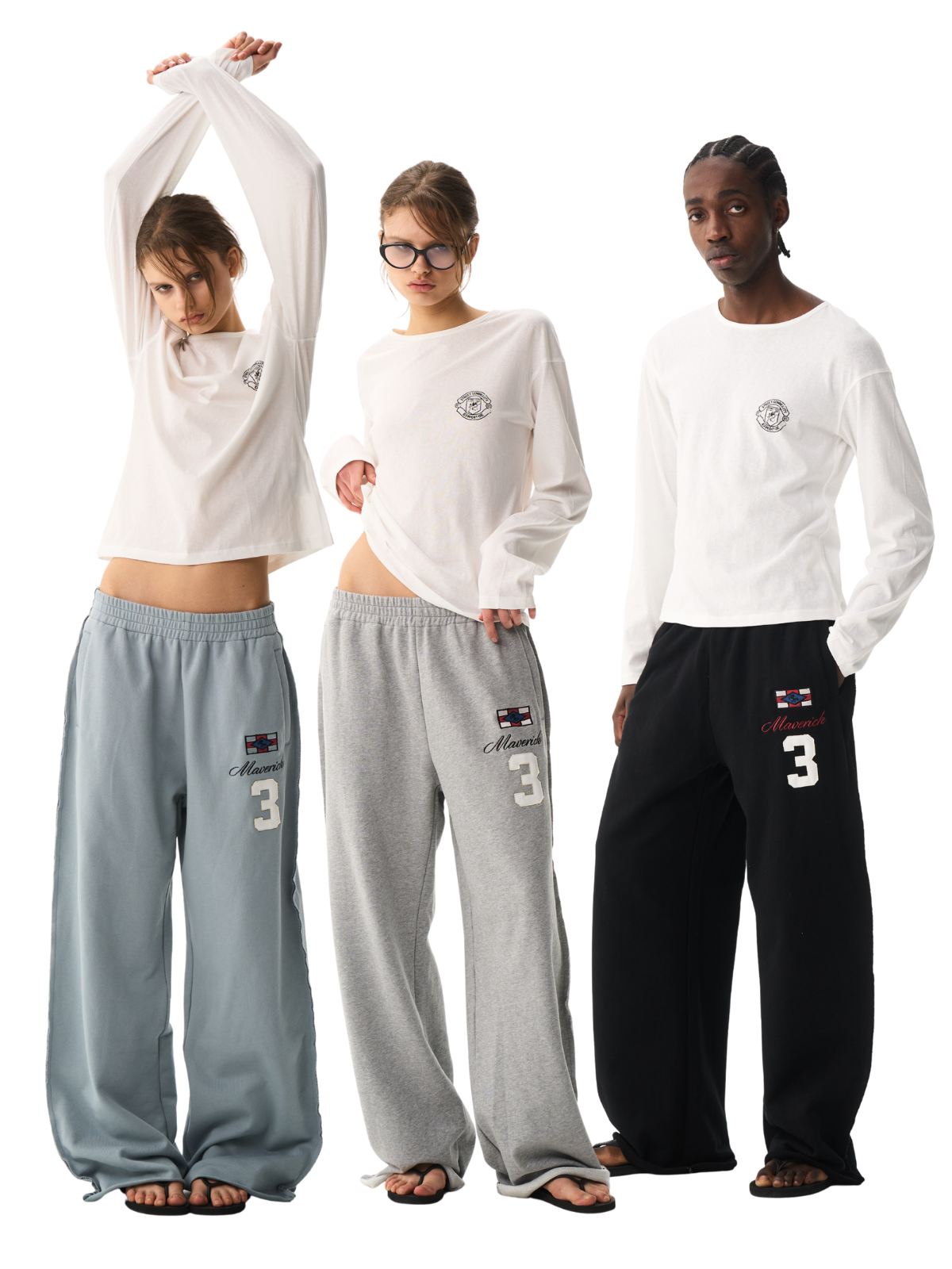 BLIND NO PLAN EXITMODE 26SS Unisex Colorful Embroidered Sweatpants