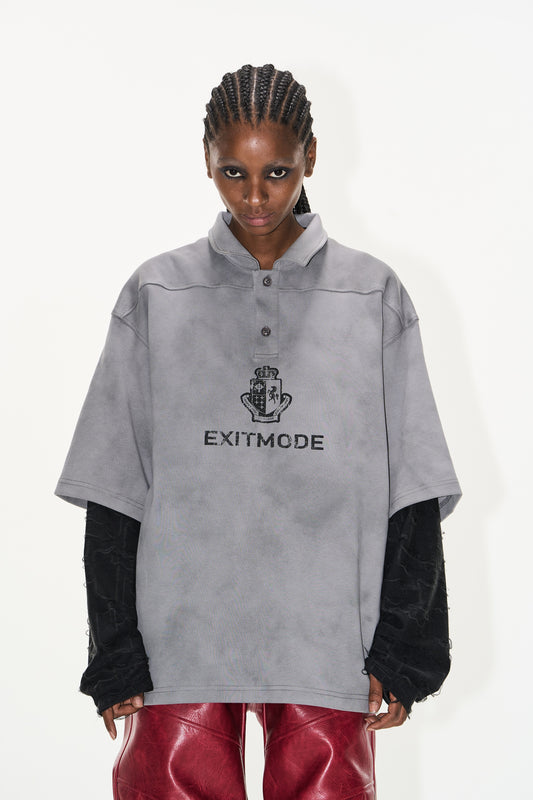 BLINDNOPLAN EXITMODE BY BLINDOPLAN 5StainedPolo T-shirt