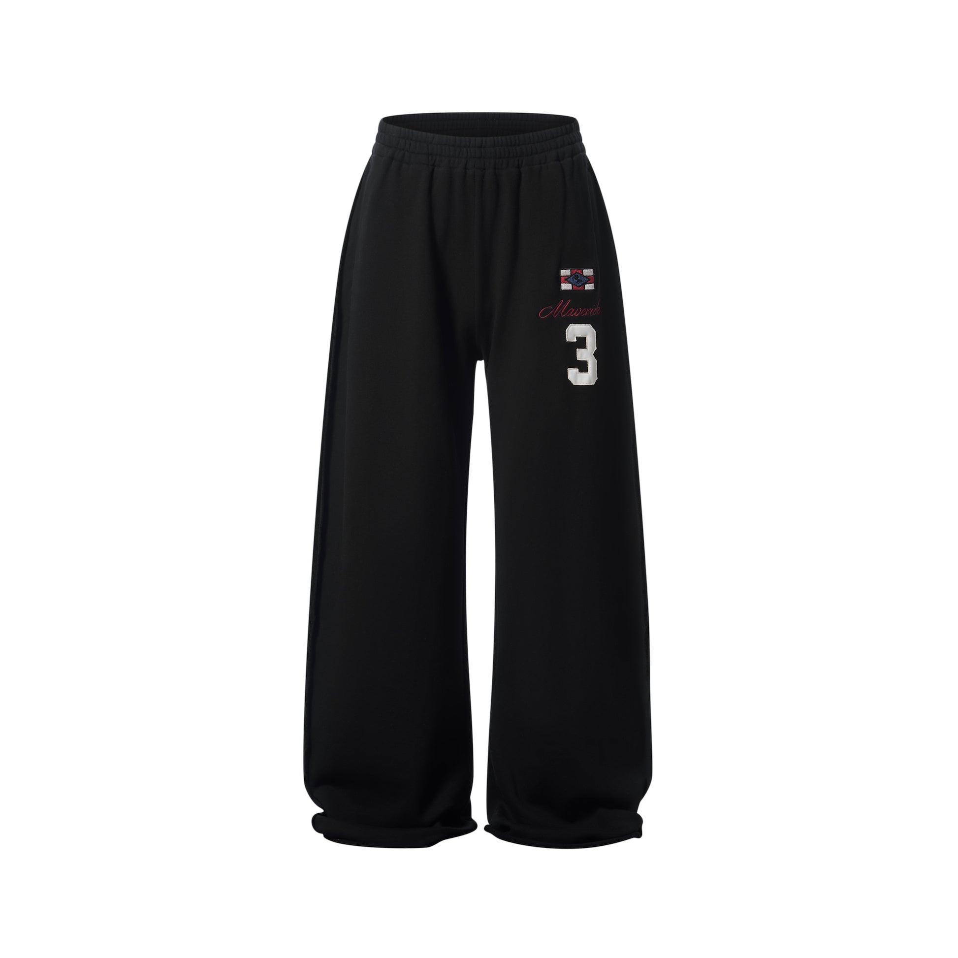 BLIND NO PLAN EXITMODE 26SS Unisex Colorful Embroidered Sweatpants Black