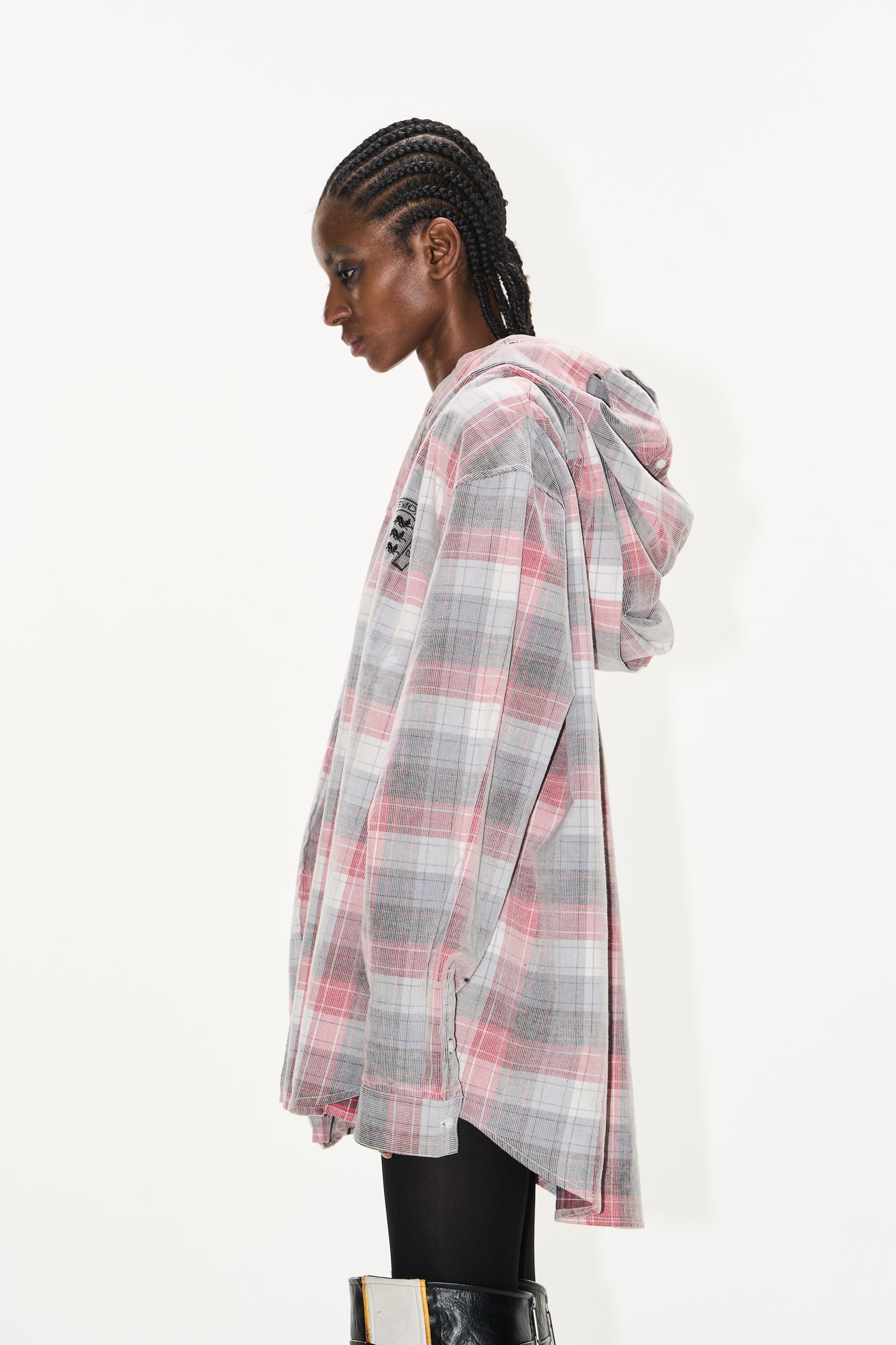 EXITMODE BY BLINDNOPLAN 25SS Washed cross horse Mask hoodie