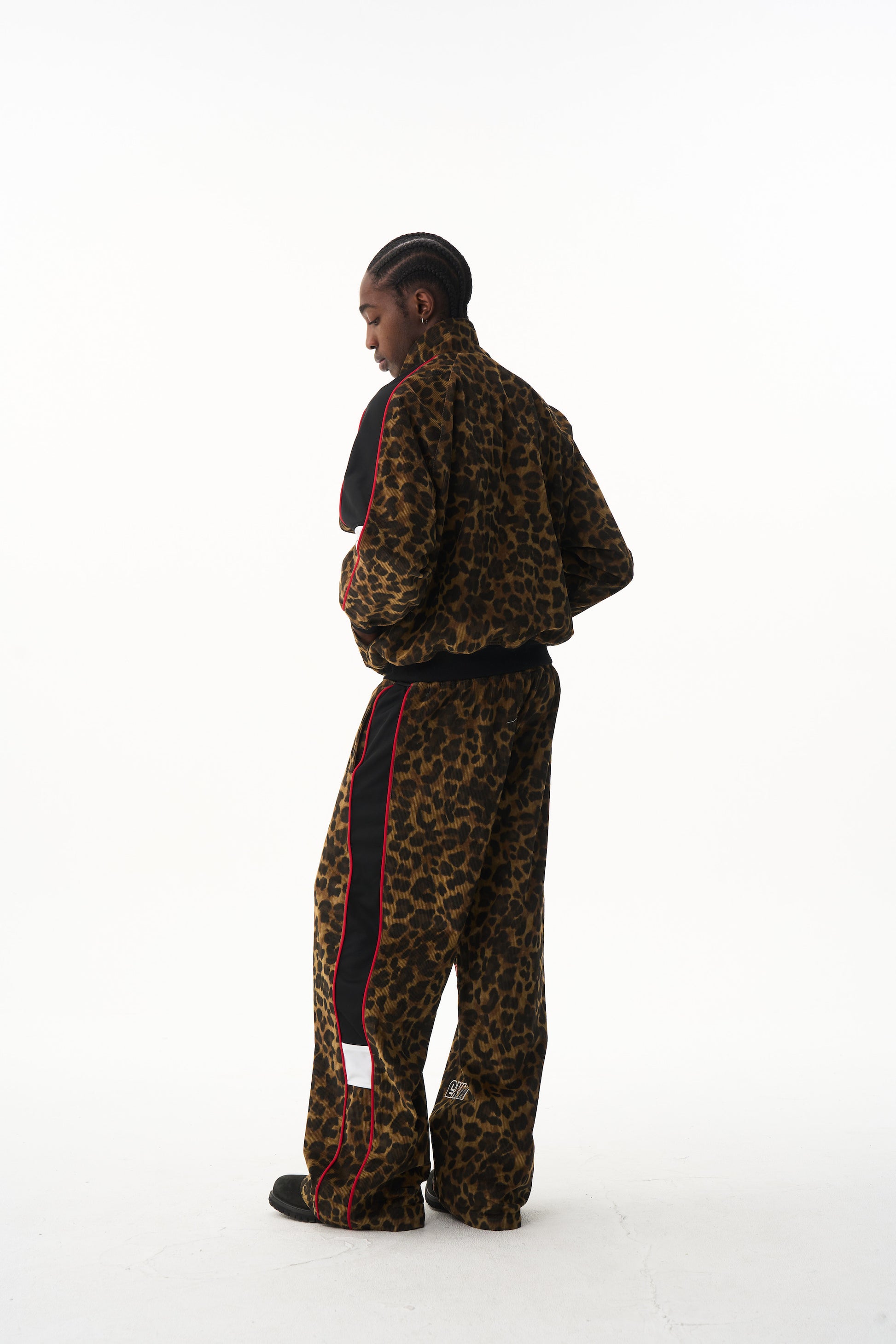 BLIND NO PLAN EXITMODE 26SS Retro American Leopard Print Long Sleeve Jacket