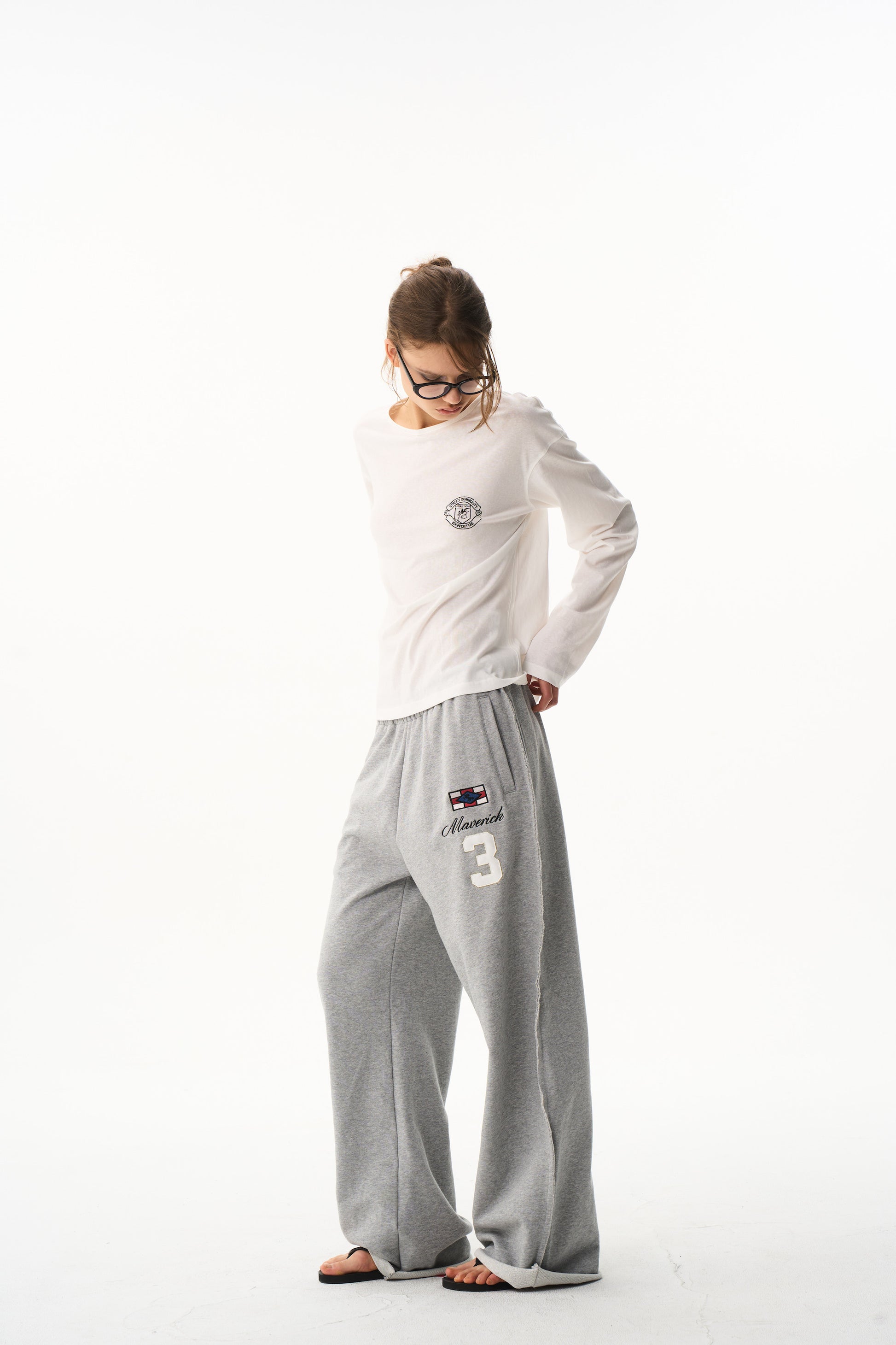 BLIND NO PLAN EXITMODE 26SS Unisex Colorful Embroidered Sweatpants