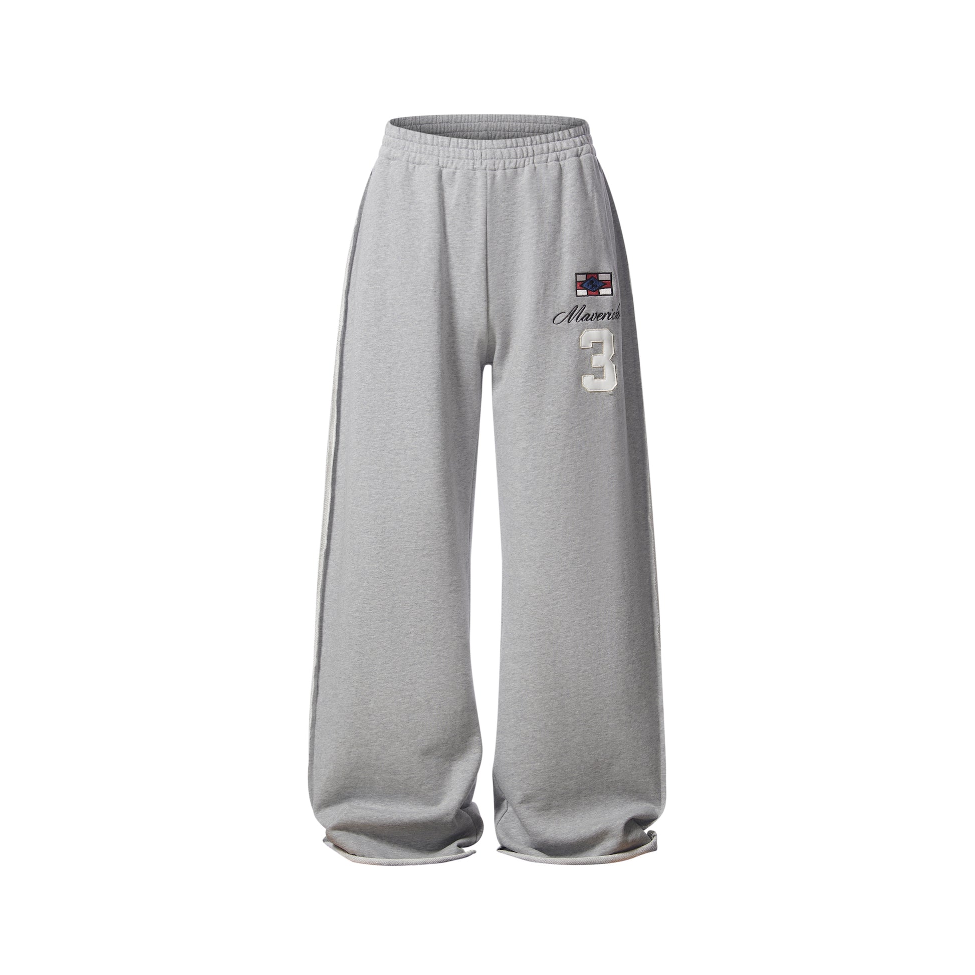 BLIND NO PLAN EXITMODE 26SS Unisex Colorful Embroidered Sweatpants Charcoal Gray