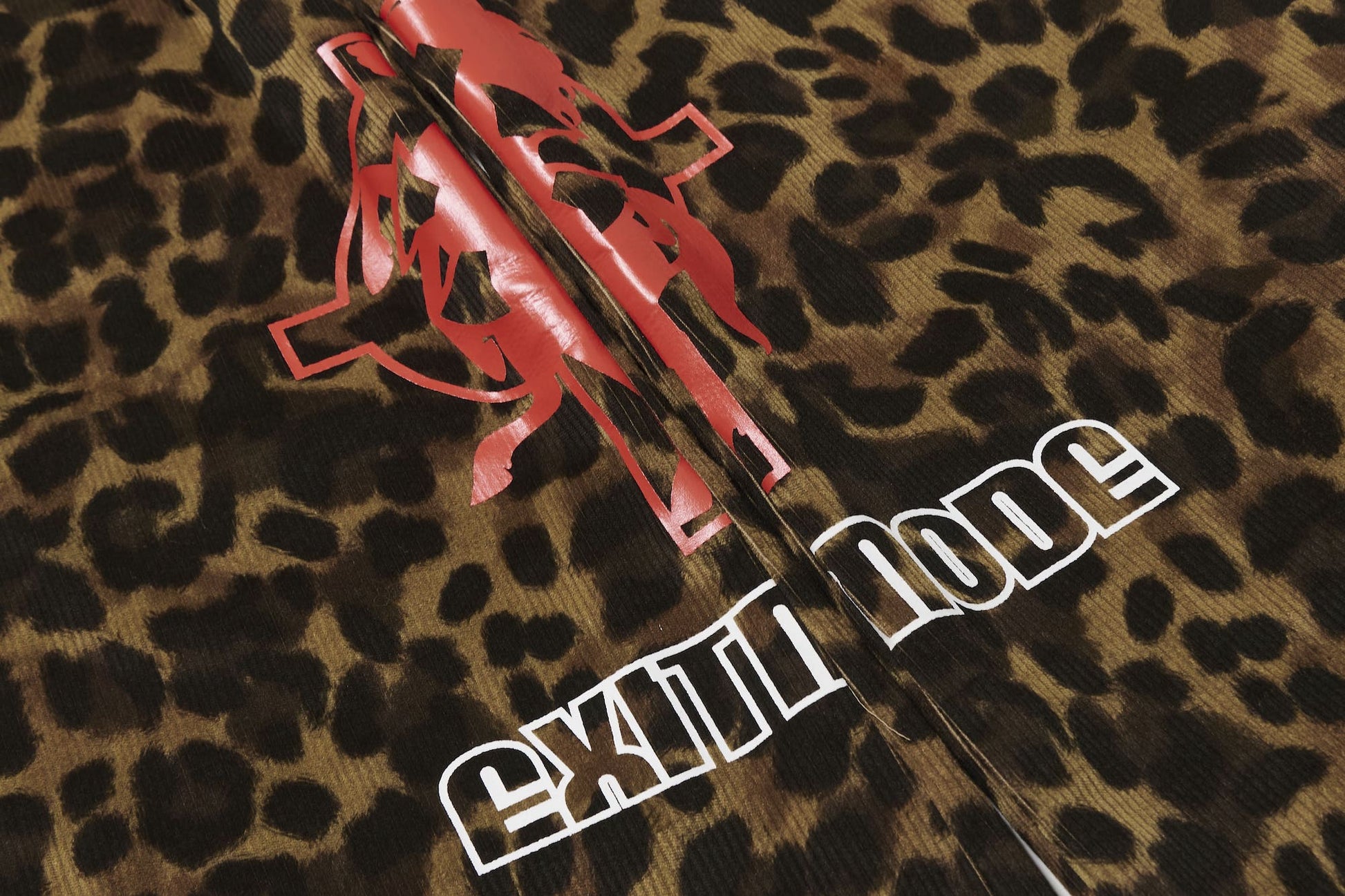 BLIND NO PLAN EXITMODE 26SS Retro Leopard Print Casual Straight Baggy Pants