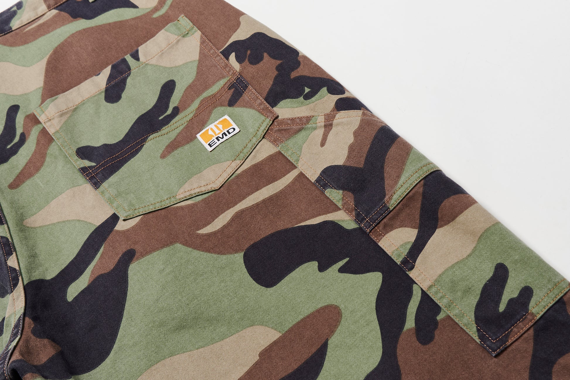 BLIND NO PLAN EXITMODE 26SS Baggy Patchwork Camouflage & Leopard Lumberjack Pants