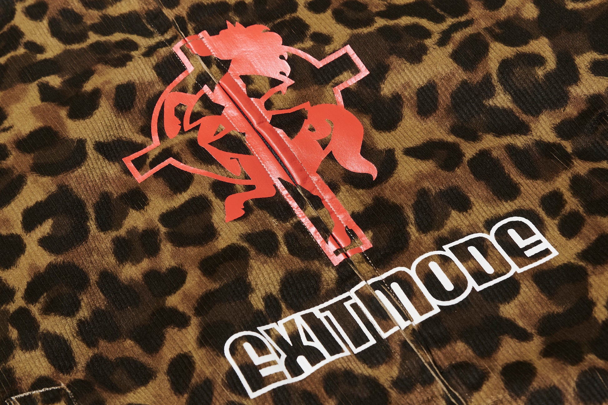 BLIND NO PLAN EXITMODE 26SS Retro American Leopard Print Long Sleeve Jacket
