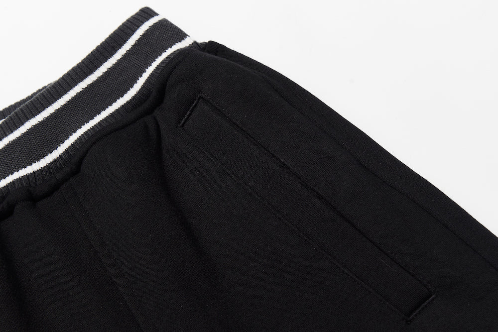 BLIND NO PLAN EXITMODE BY BLINDNOPLAN 25AW Colorblock Ribbed Curved Sports Pants – Wide Leg