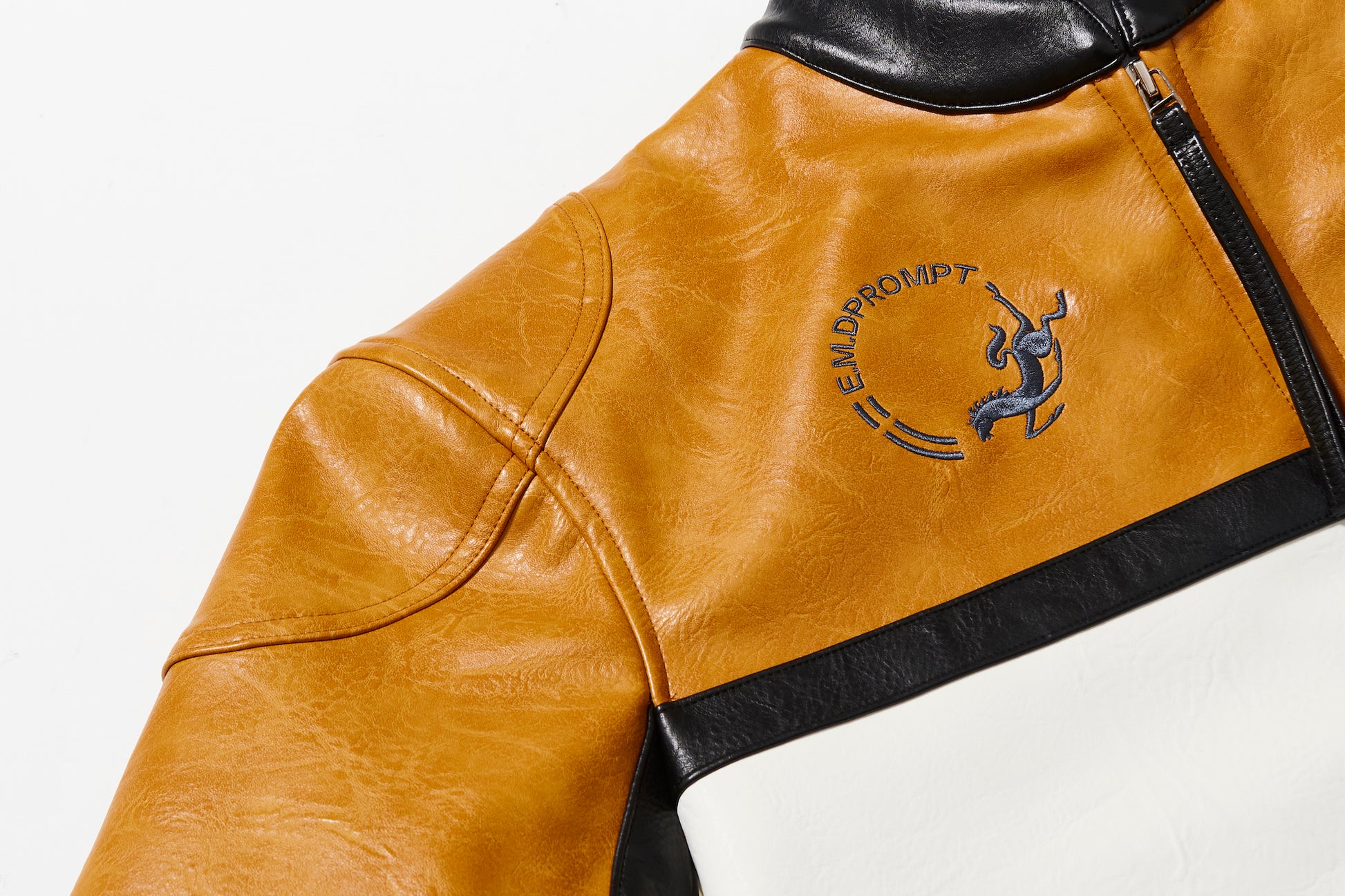 BLIND NO PLAN EXITMODE BY BLINDNOPLAN 25AW Colorblock Short Leather Sports Jacket