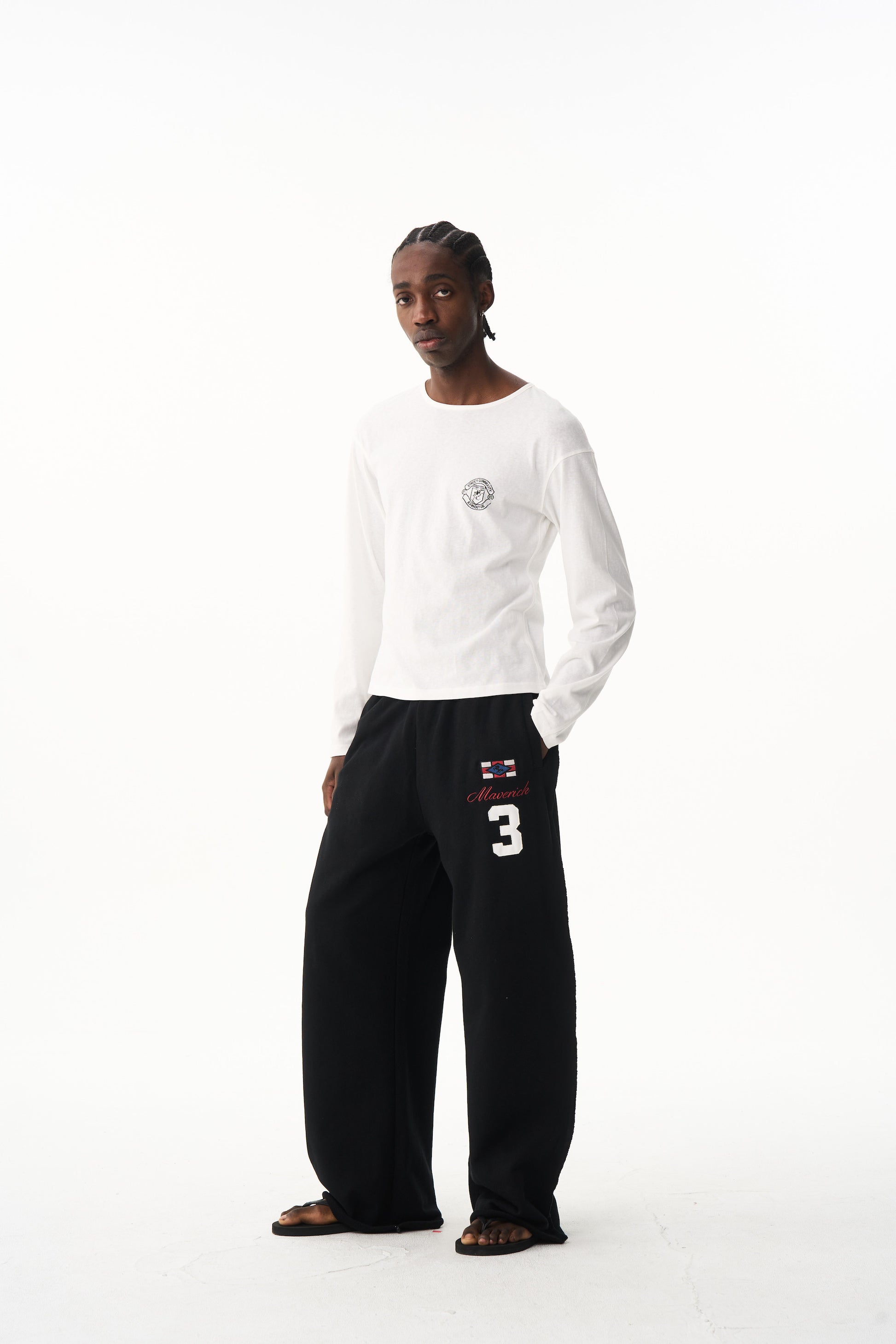 BLIND NO PLAN EXITMODE 26SS Unisex Colorful Embroidered Sweatpants