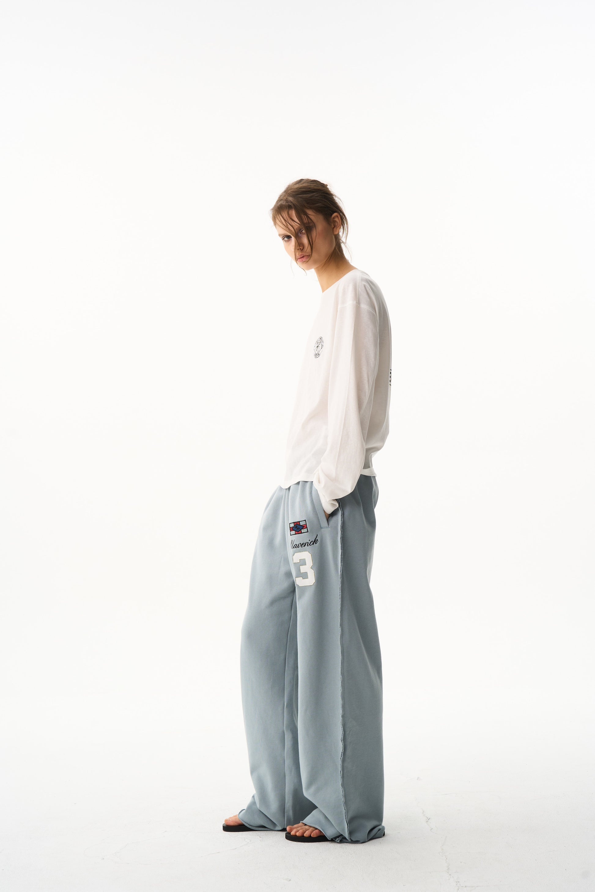 BLIND NO PLAN EXITMODE 26SS Unisex Colorful Embroidered Sweatpants